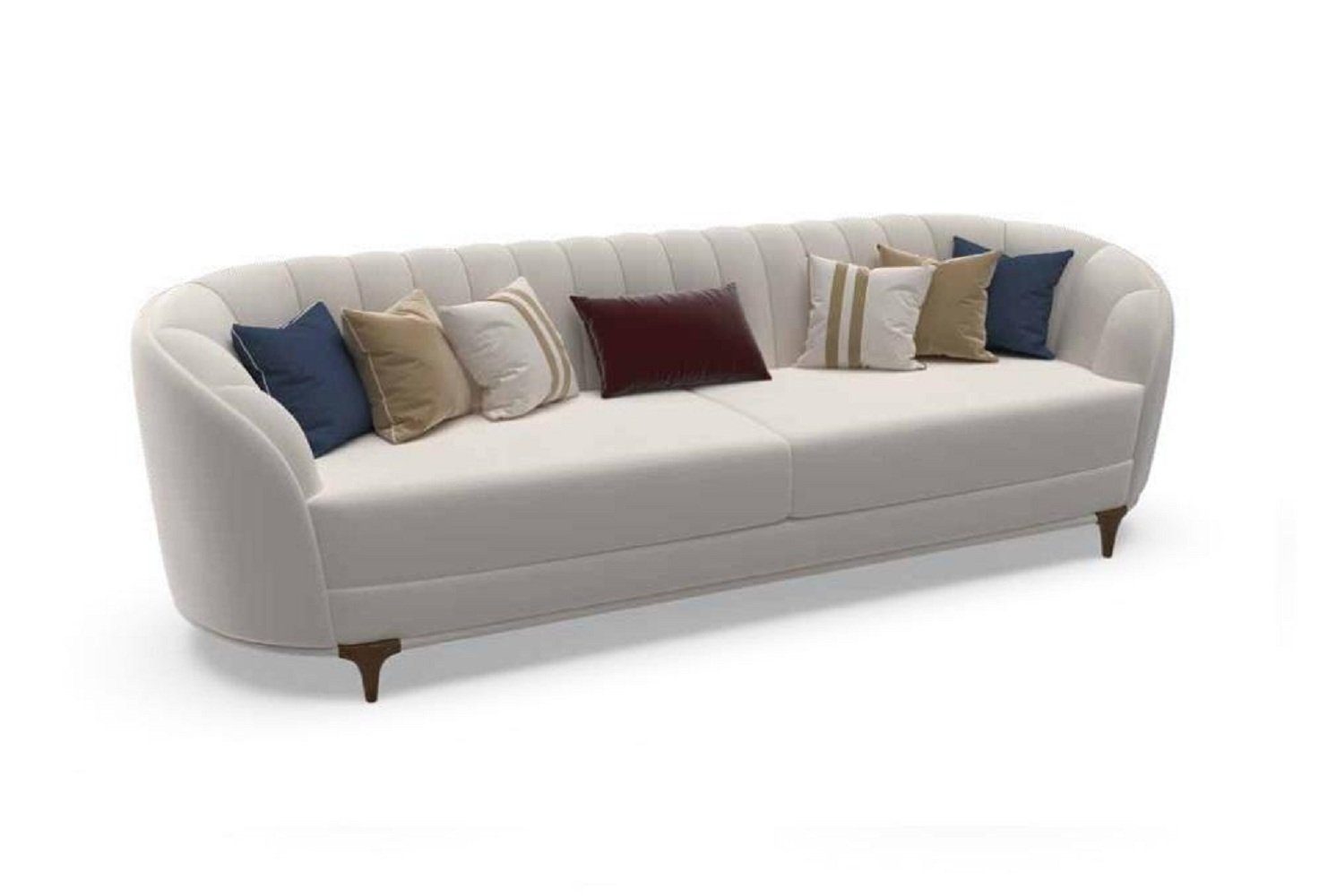 3 Sofa Europa Teile, Sitzer Exklusives Sofas, in 1 Made Wohnzimmer 3-Sitzer Modernes im Weiß JVmoebel