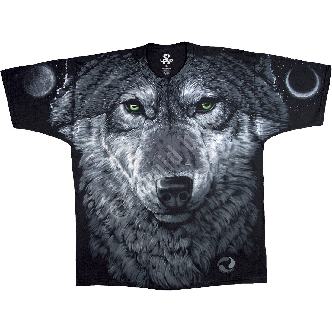 Liquid Blue T-Shirt Arctic Wolf Rundumdruck