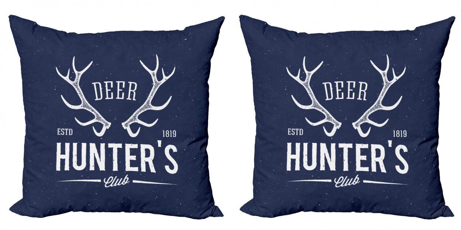 Hunter-Club Jagd Kissenbezüge Digitaldruck, Accent Doppelseitiger (2 Stück), Modern Deer Abakuhaus