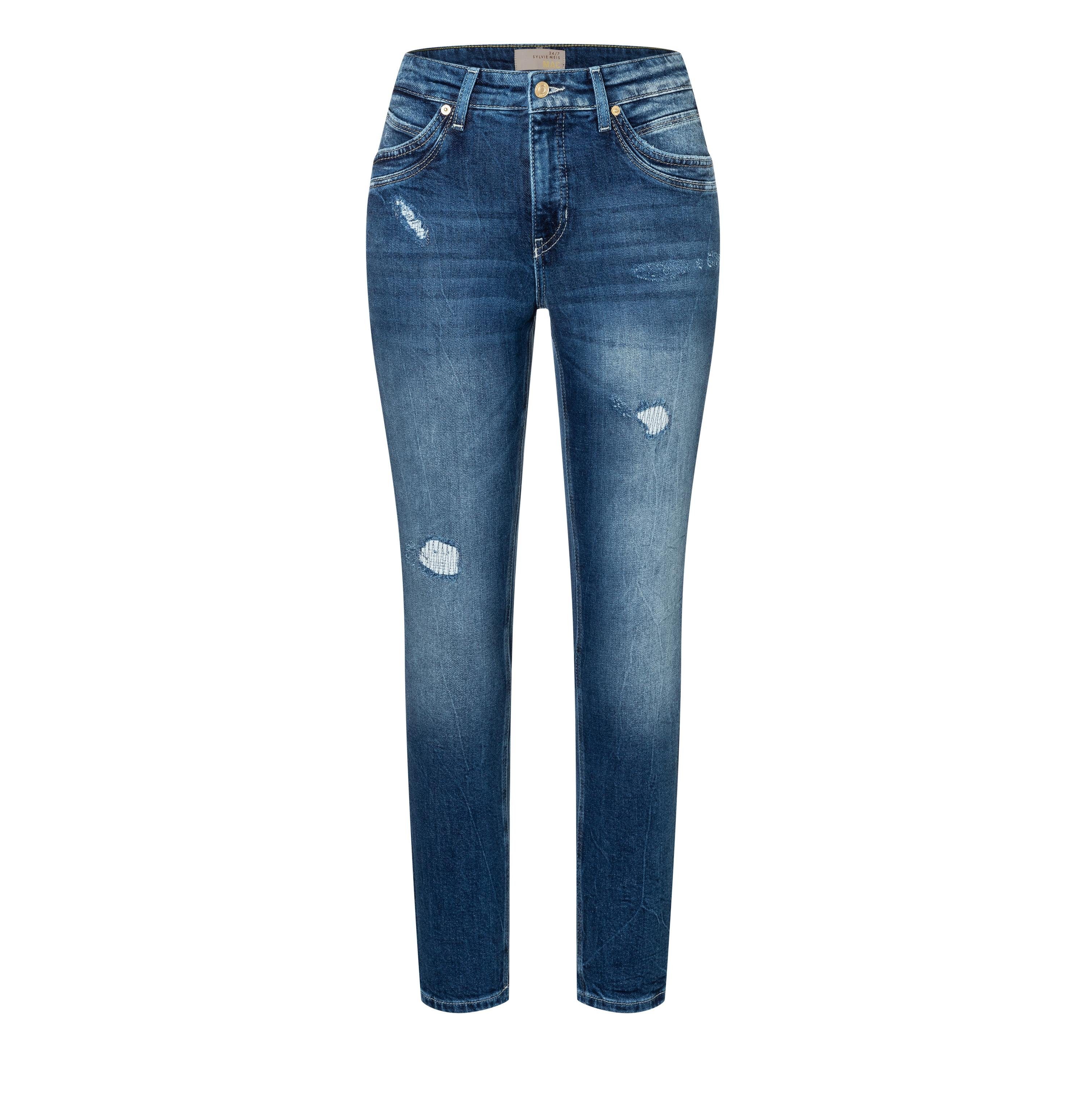 MAC Stretch-Jeans MAC MEL vintage blue wash 2620-90-0389L D581 - SYLVIE MEIS