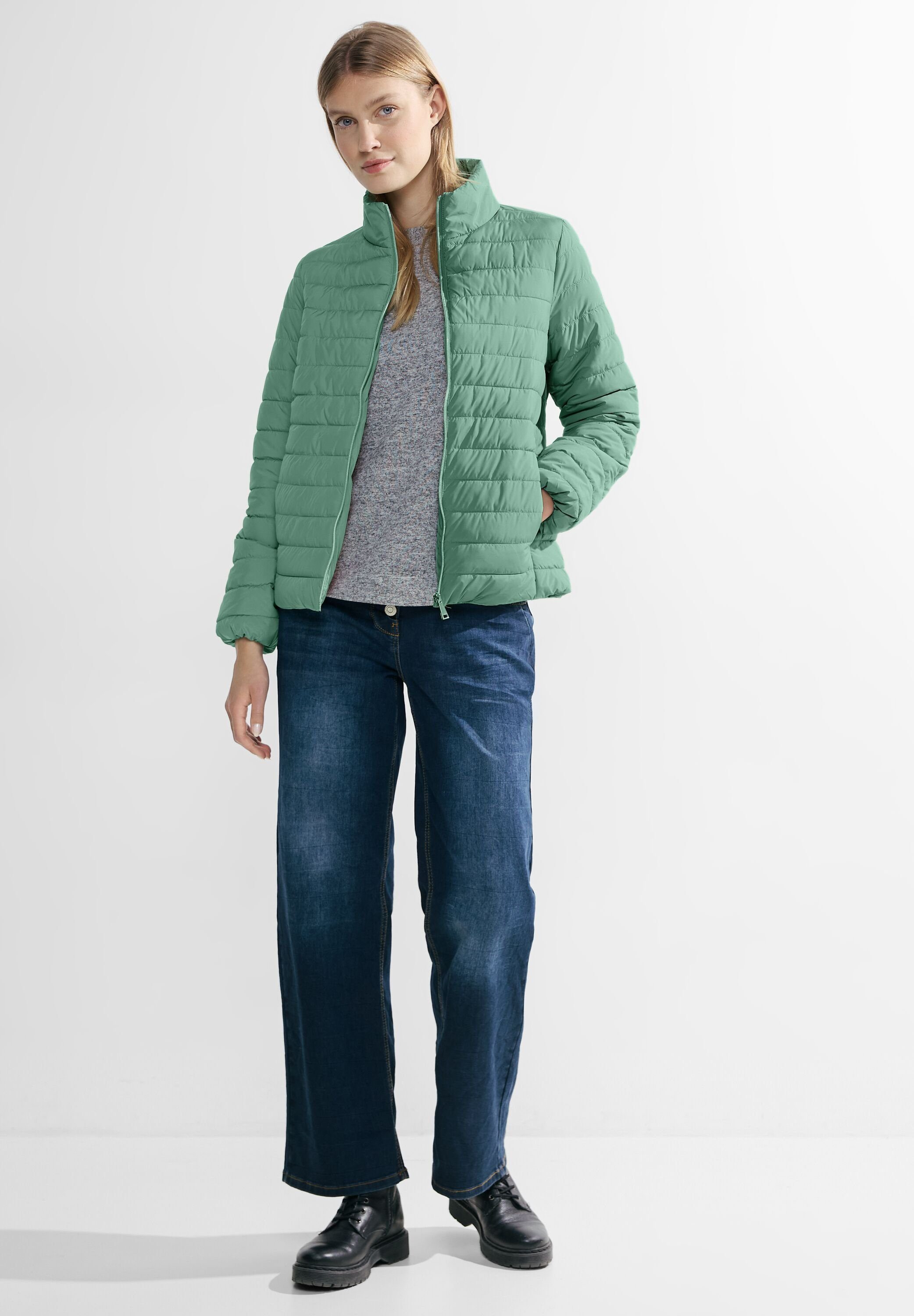 CECIL Steppjacke in Unifarbe