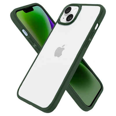 Winch Handyhülle iPhone 14 Handyhülle Durchsichtiges Backcover mit Farbrahmen, MagSafe tauglich