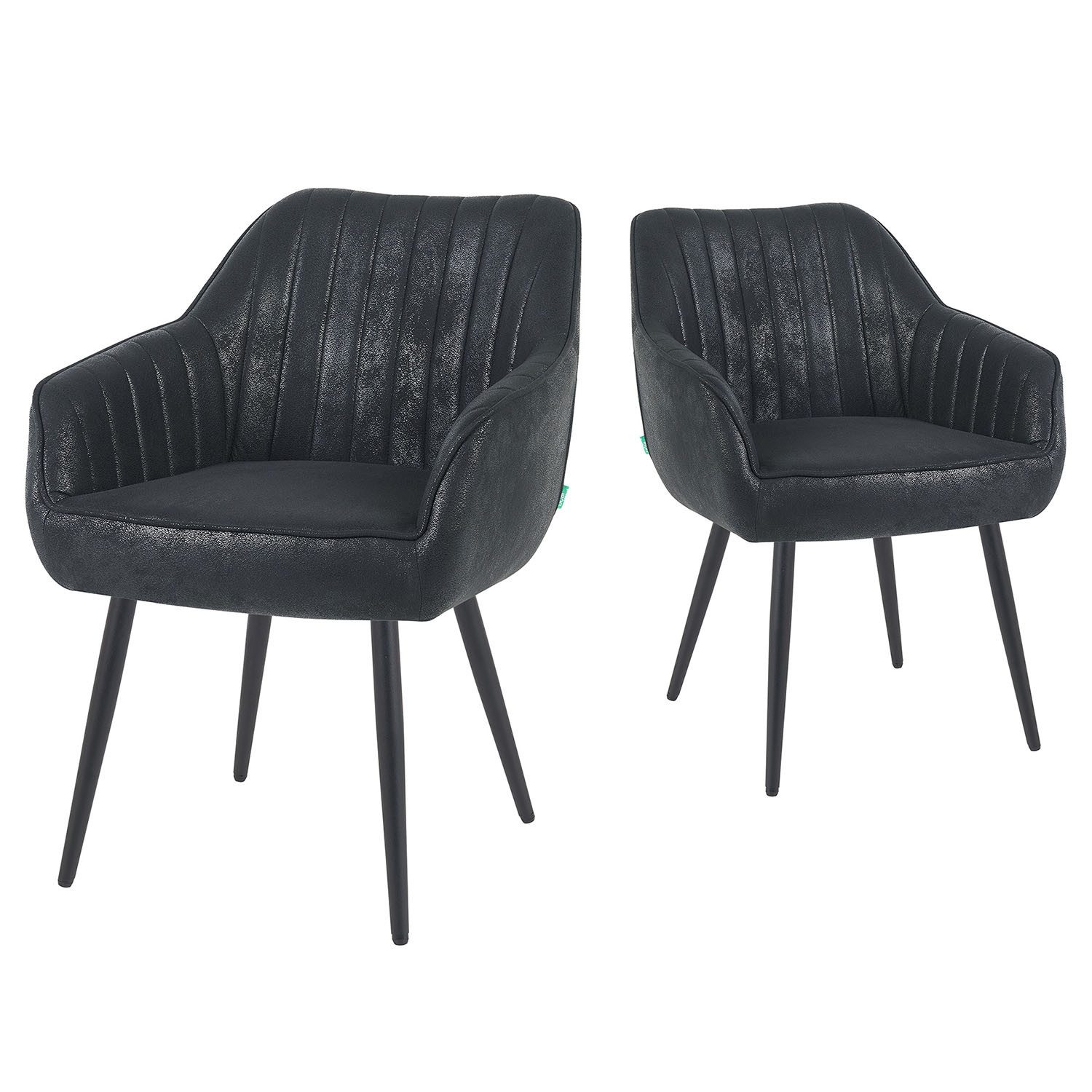 DUBI Möbel Polsterstuhl Mika-Kian 2er-Set, Federkern, günstig online kaufen