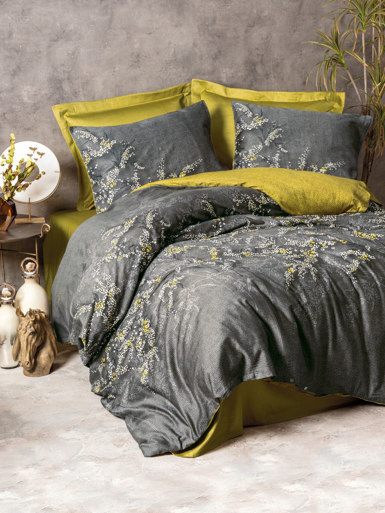 L'Essentiel Maison Bettdecke + Kopfkissen 100% COTTON SATIN N3945 günstig online kaufen