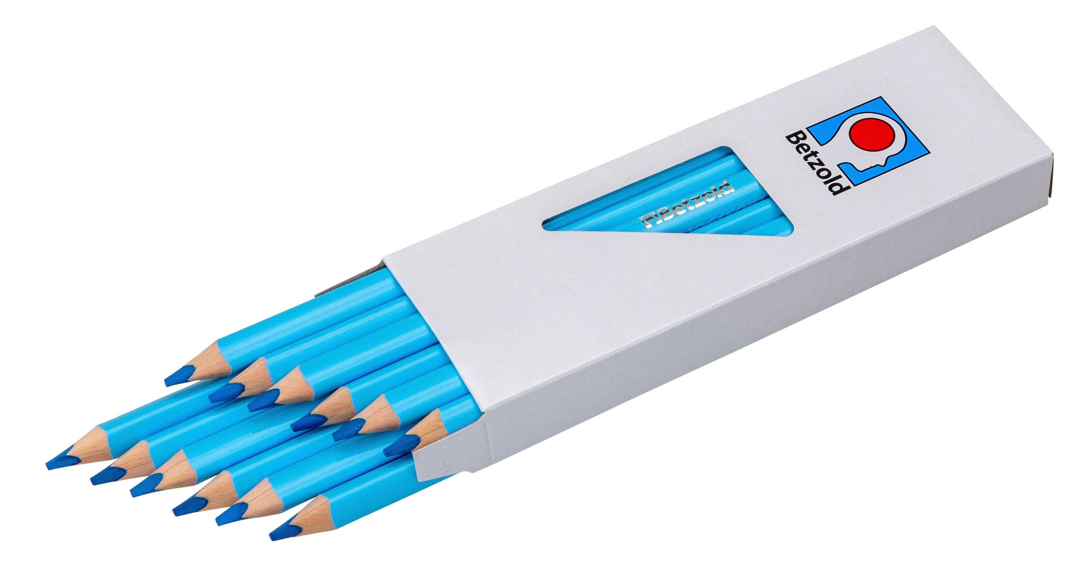 Betzold Buntstift dicke Dreikantstifte, Einzelfarben,17,5 cm lang, je 12 Stück