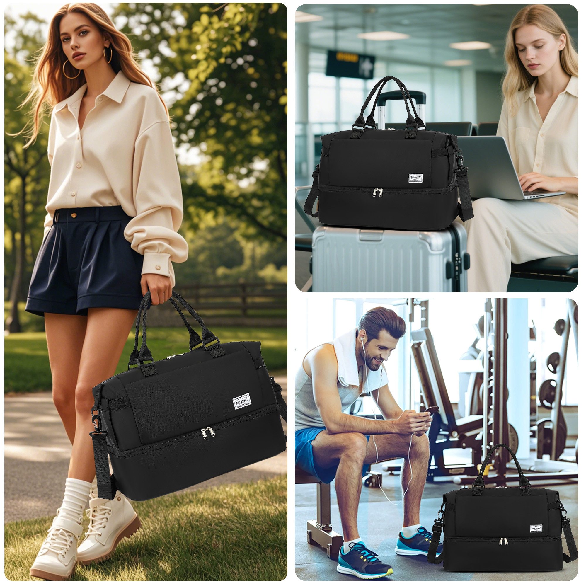 TAN.TOMI Reisetasche Wasserdichter Flugbegleiter Reise-Seesack - Tragetasch günstig online kaufen