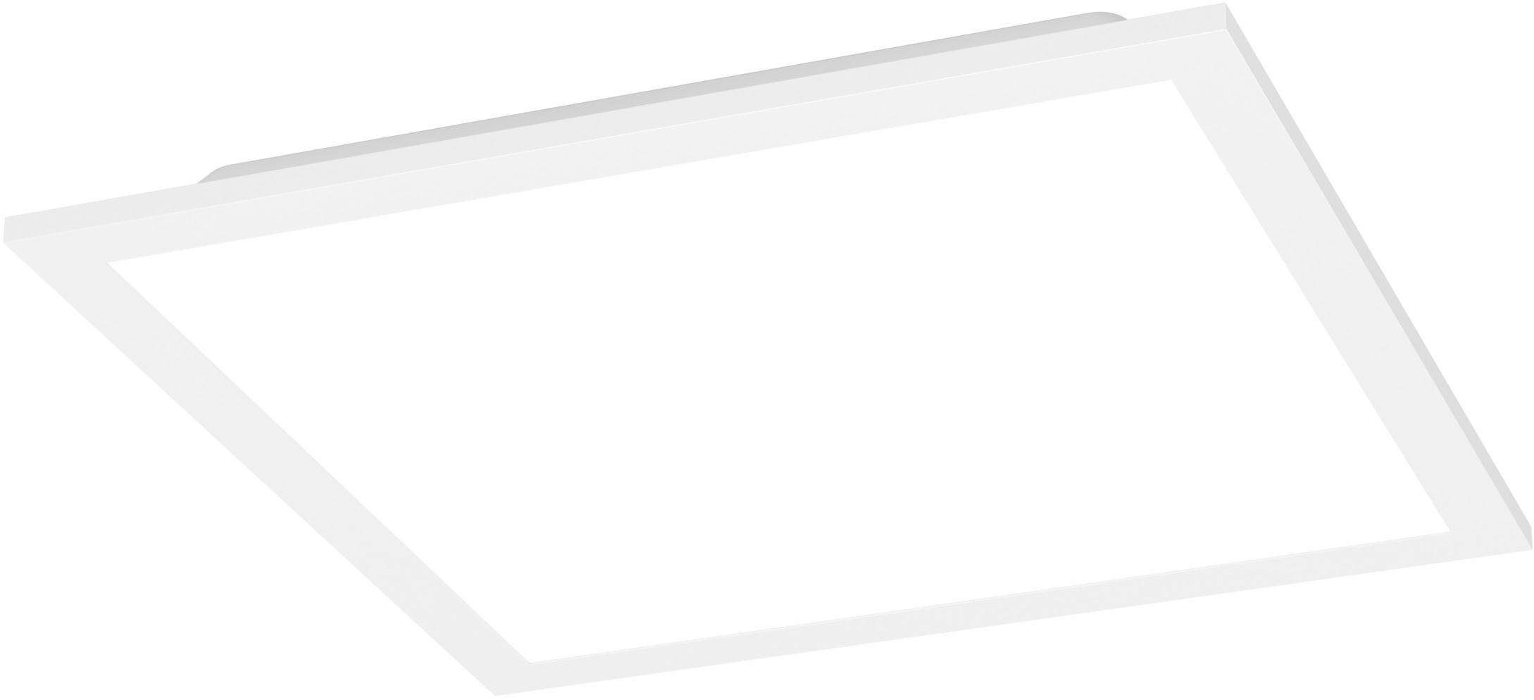 EGLO Deckenleuchte MORADILLO-Z Deckenlampe - Stahl - LED - 14W - IP20, CCT - über Fernbedienung, Dimmfunktion, Farbwechsel, Memoryfunktion, Nachtlichtfunktion, RGB, Weckerfunktion, dimmbar über Fernbedienung, mehrere Helligkeitsstufen, LED fest integriert, Neutralweiß, Kaltweiß, Warmweiß, RGB, Wohzimmerlampe, Esszimmerlampe, Schlafzimmer, L29,5 x B29,5 x H6,1 cm
