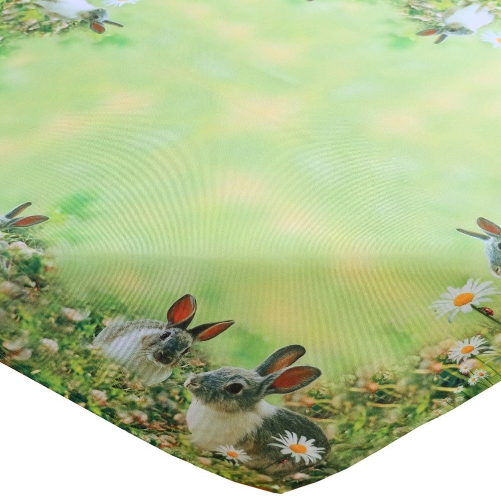 matches21 HOME & HOBBY Tischdecke Tischdecke PIA Hasen Fotodruck für Ostern günstig online kaufen