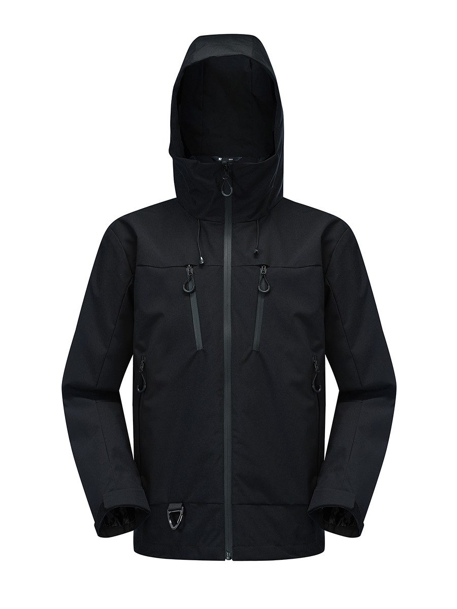 YOUTHUP Funktionsjacke Herren-Outdoorjacke mit Haken, wasserdicht und windd günstig online kaufen