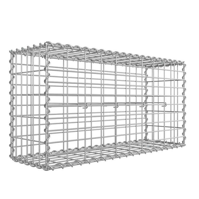 SONGMICS Drahtkorb Gabionen (1 St., 1er), 100x50x30cm, Metall-Steinkor