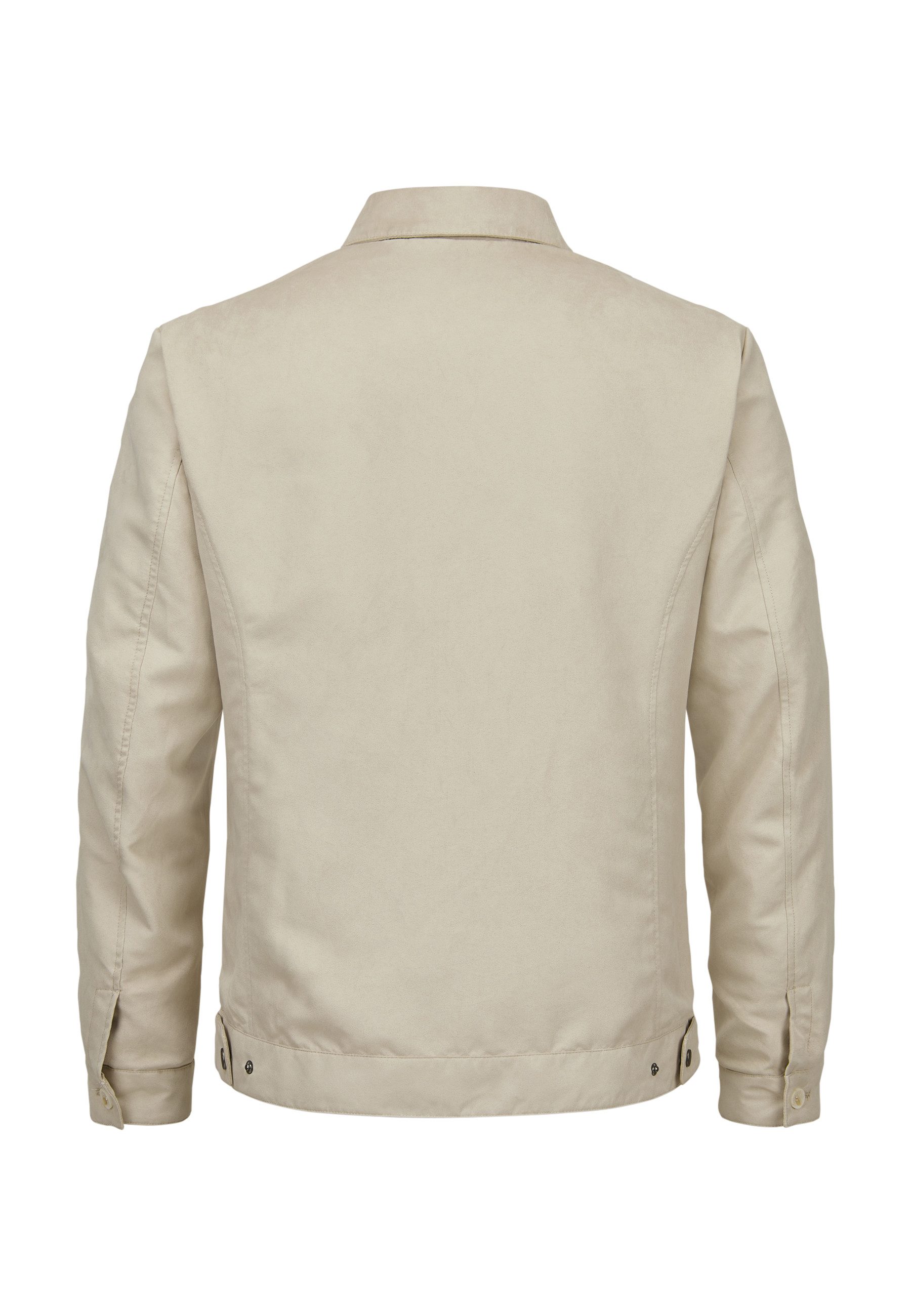 Milestone Hemdjacke MSDixon Herren Overshirt Übergangsjacke klassisch mit Logo Badge