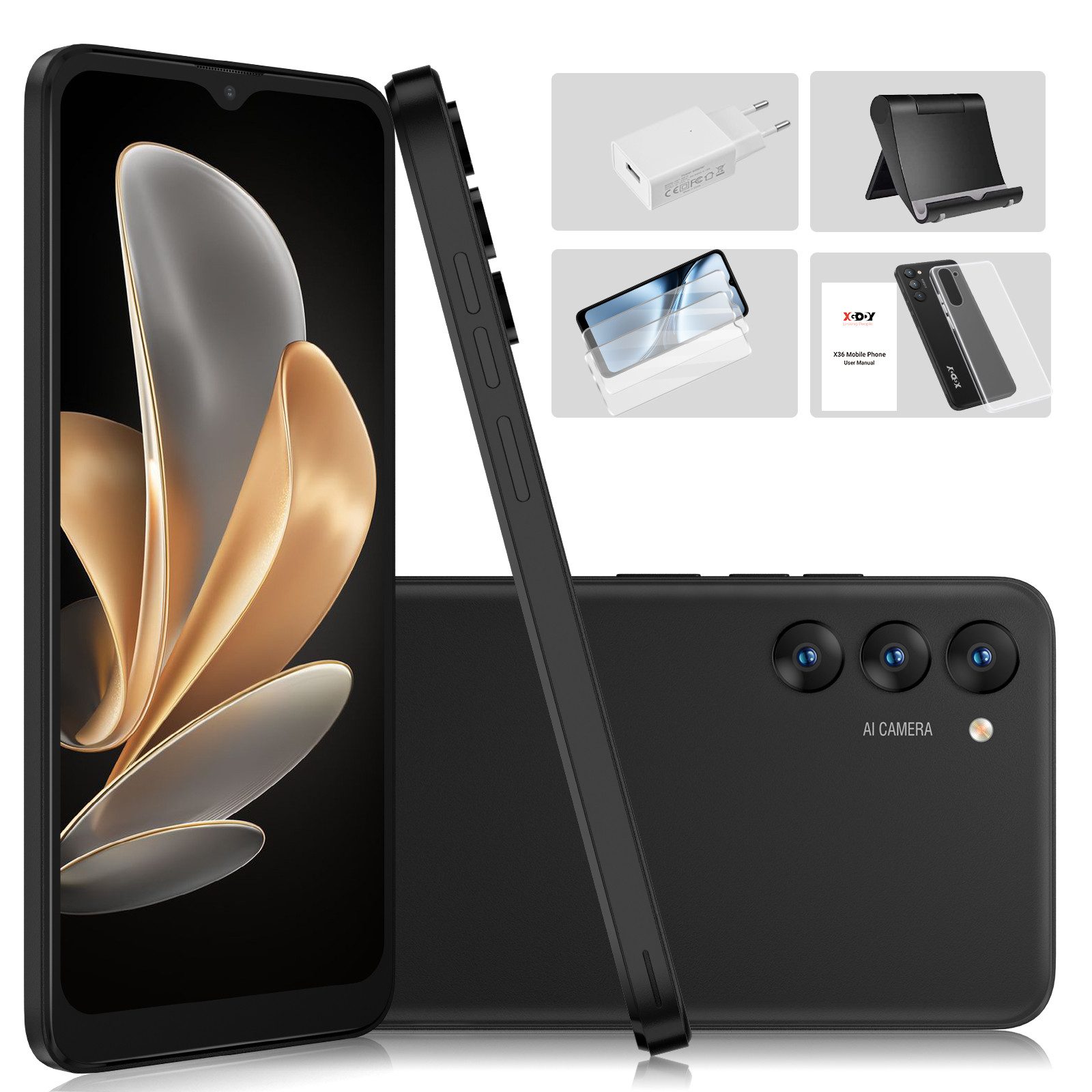 XGODY 2025 Neu Android 15 Handy (6.52 Zoll, Smartphone ohne Vertrag, Günstige Smartphone, 4200 mAh)