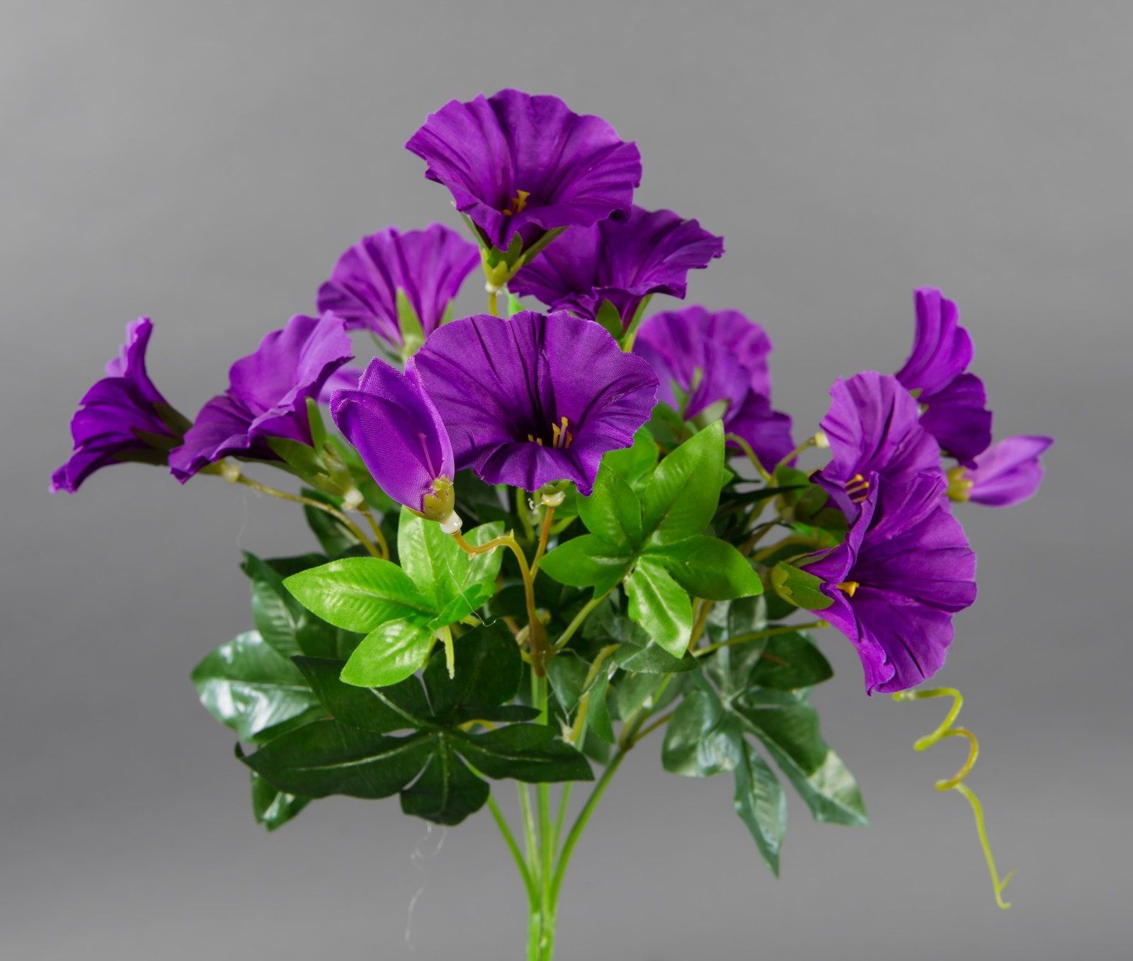 Kunstblume Petunienbusch 28cm ZF Kunstpflanzen künstliche Pflanze Blume Petunie, Seidenblumen Roß, Höhe 28 cm, Lila