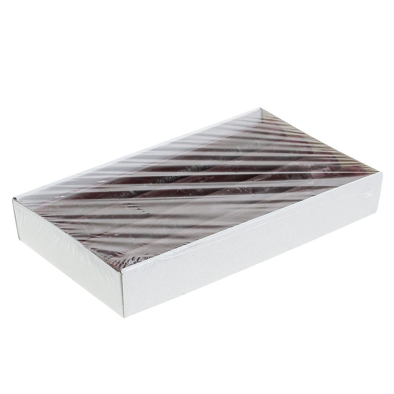 Florists Products Spitzkerze Stabkerzen durchgefärbt Burgund 34mm x 240mm, 4er-Set, 4 Stück