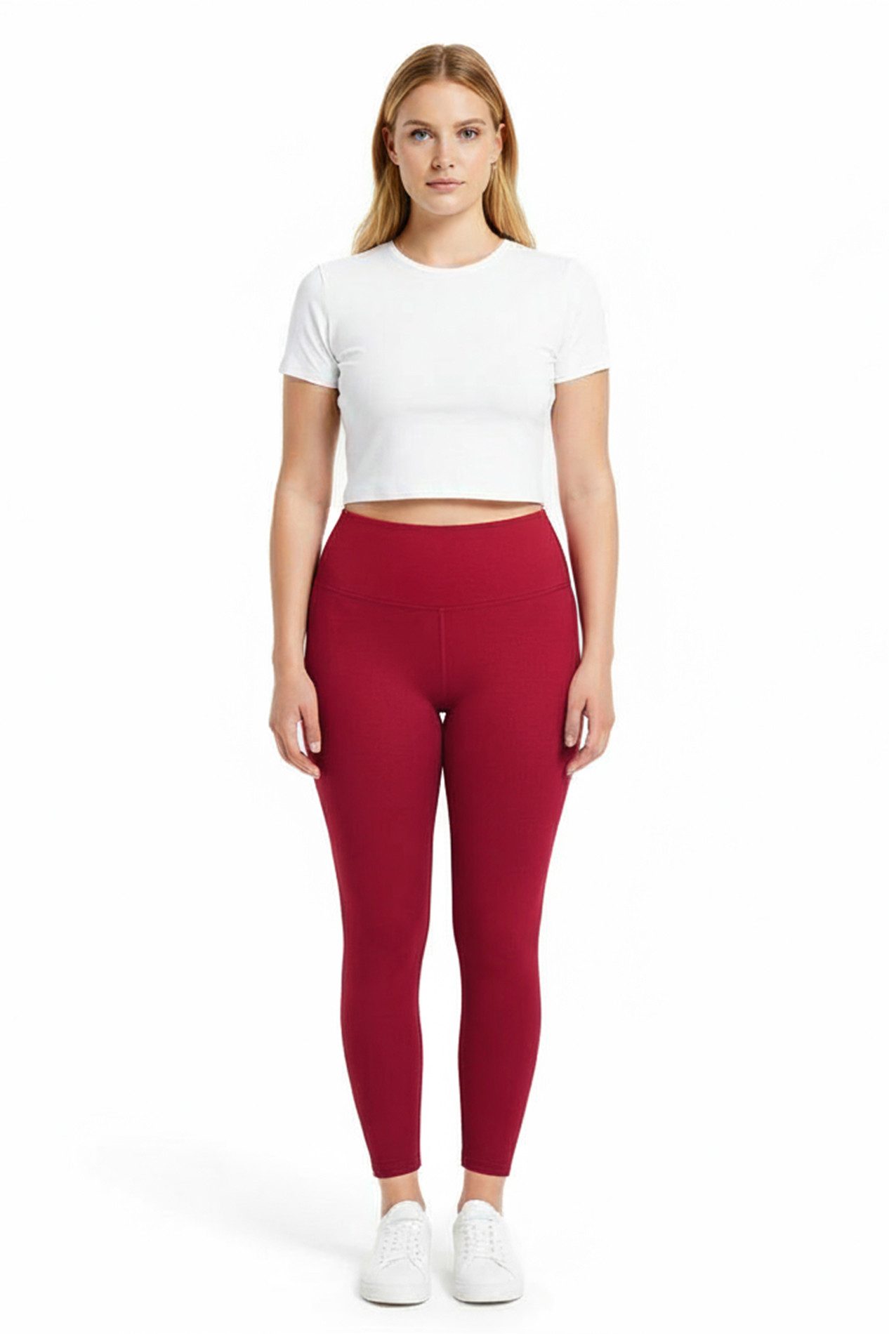 Wörleonline Leggings Damen High Waist Leggings Blickdicht, ideal für Sport und Freizeit