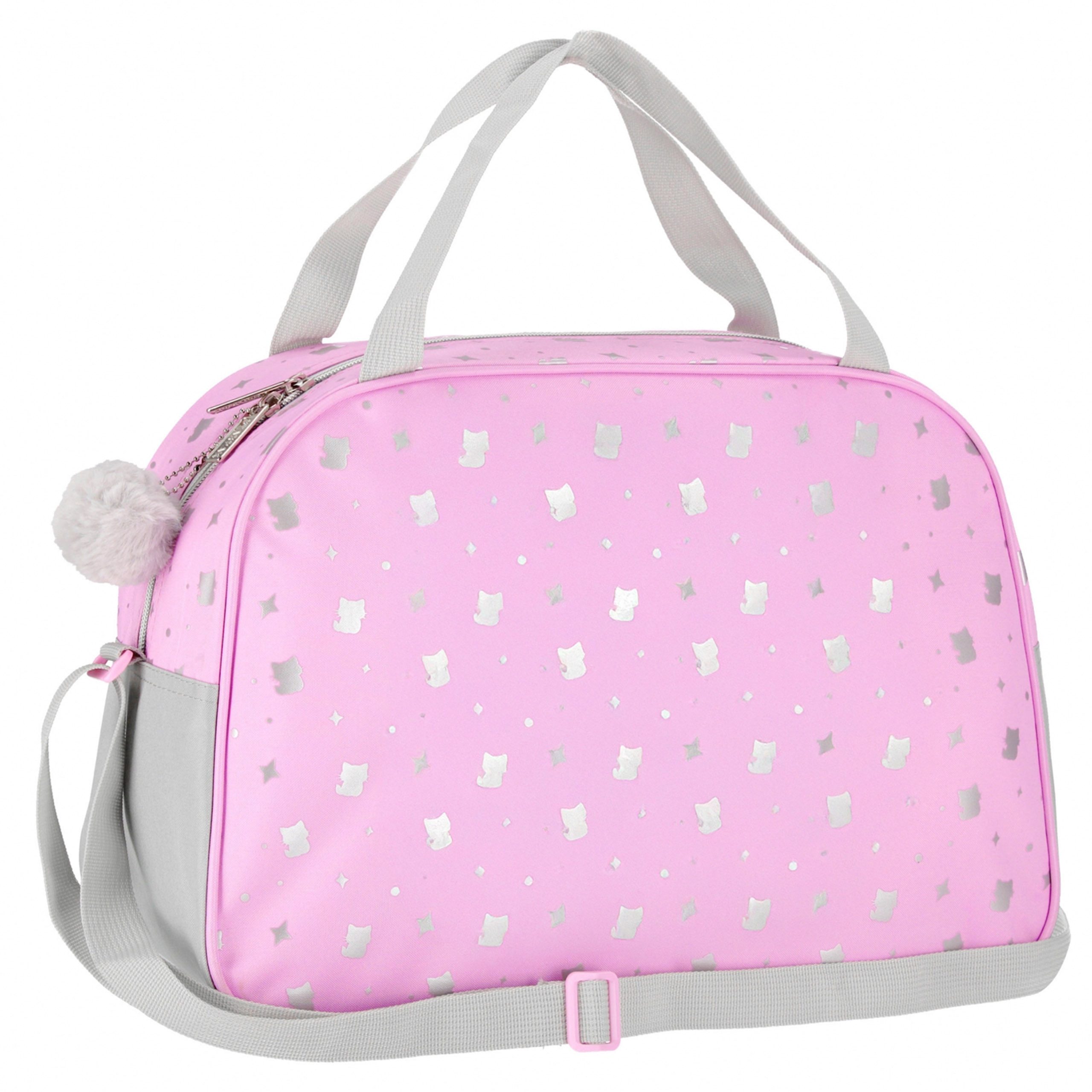 Sarcia.eu Handtasche Mädchen Sporttasche Katze, rosa PE Tasche, Reisen, 39x27x16 cm