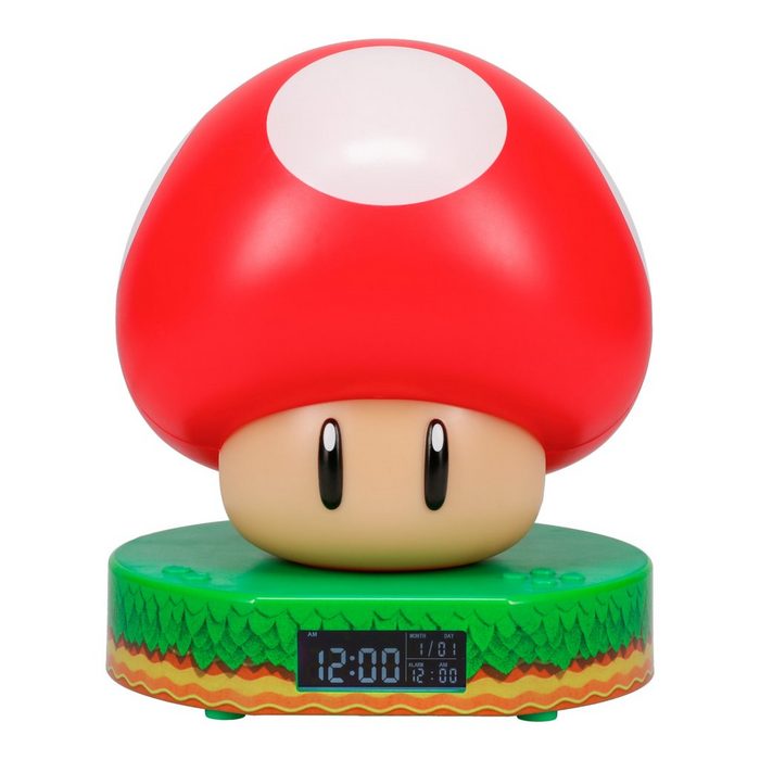 Paladone Wecker Super Mario Pilz Mushroom digital Wecker