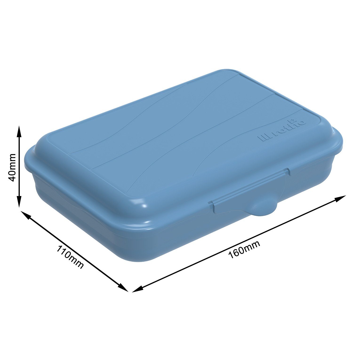 ROTHO Vorratsdose (PP) Blue 0.75l, lebensmittelechter x Set BPA-frei, 6-tlg) 6tlg. x Kunststoff Horizon 3 Fun 2 1.25l, 0.4l, (Vesperdosenset, Vesperdosen-Set