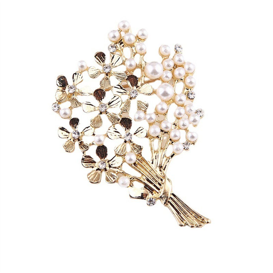 DAYUT Brosche Modische und elegante Nachahmung Perle Brosche, Geschenke für Frauen (1-tlg)