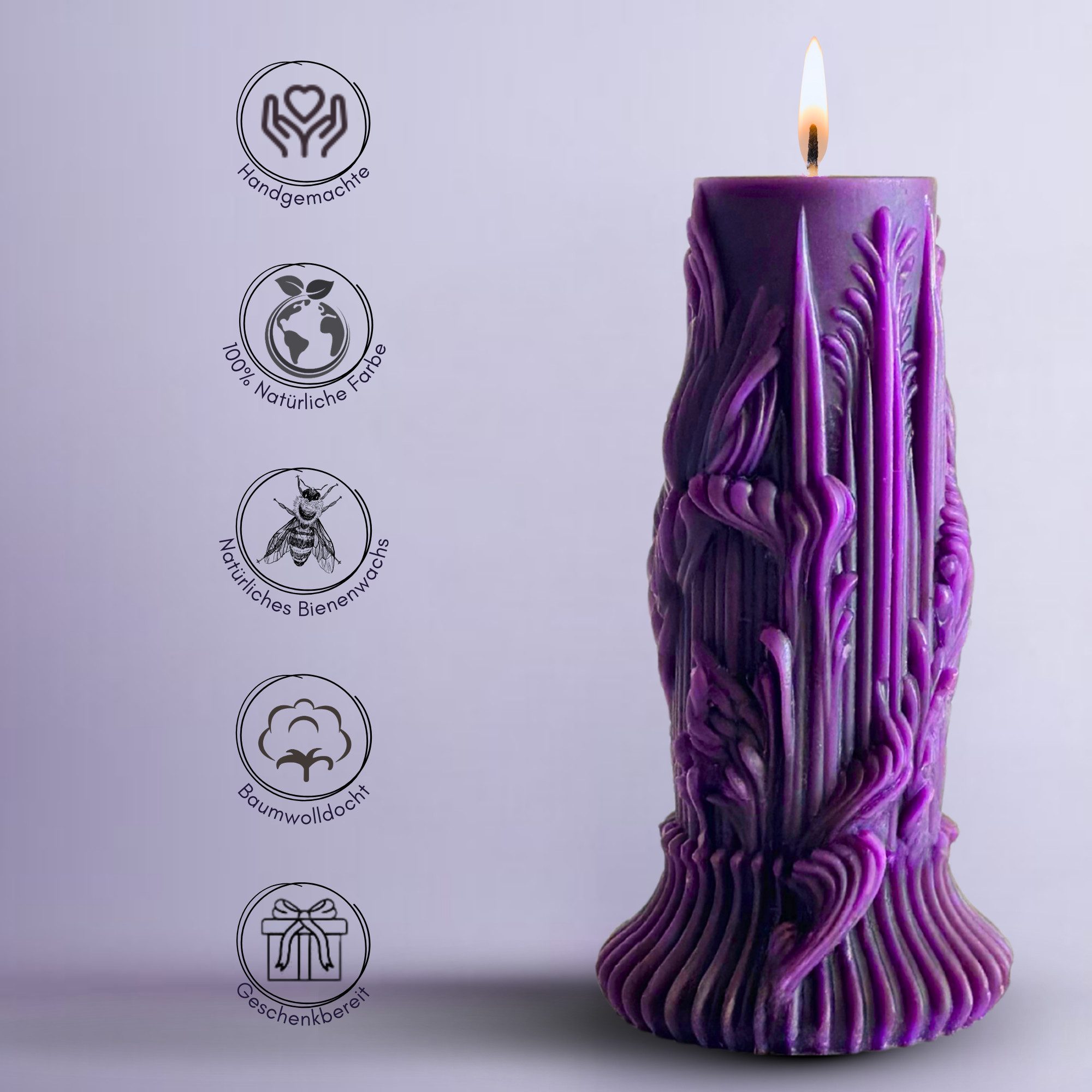 NoblesBox Formkerze Handgemachte Kerze, Dekokerze, Wachskerze, Haushaltsker günstig online kaufen