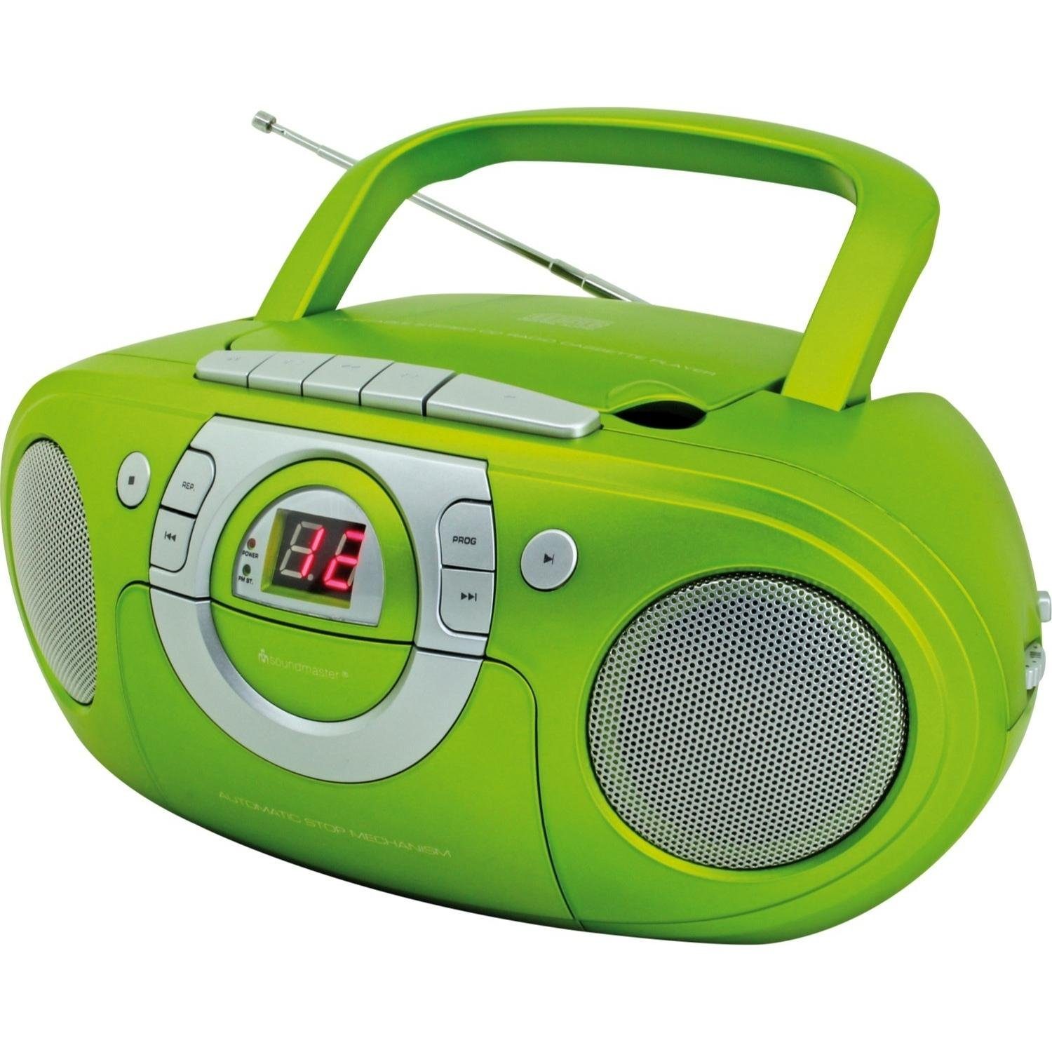 SCD5100GR tragbarer CD-Player Radiorecorder Kassettenrecorder AUX CD-Radiorecorder