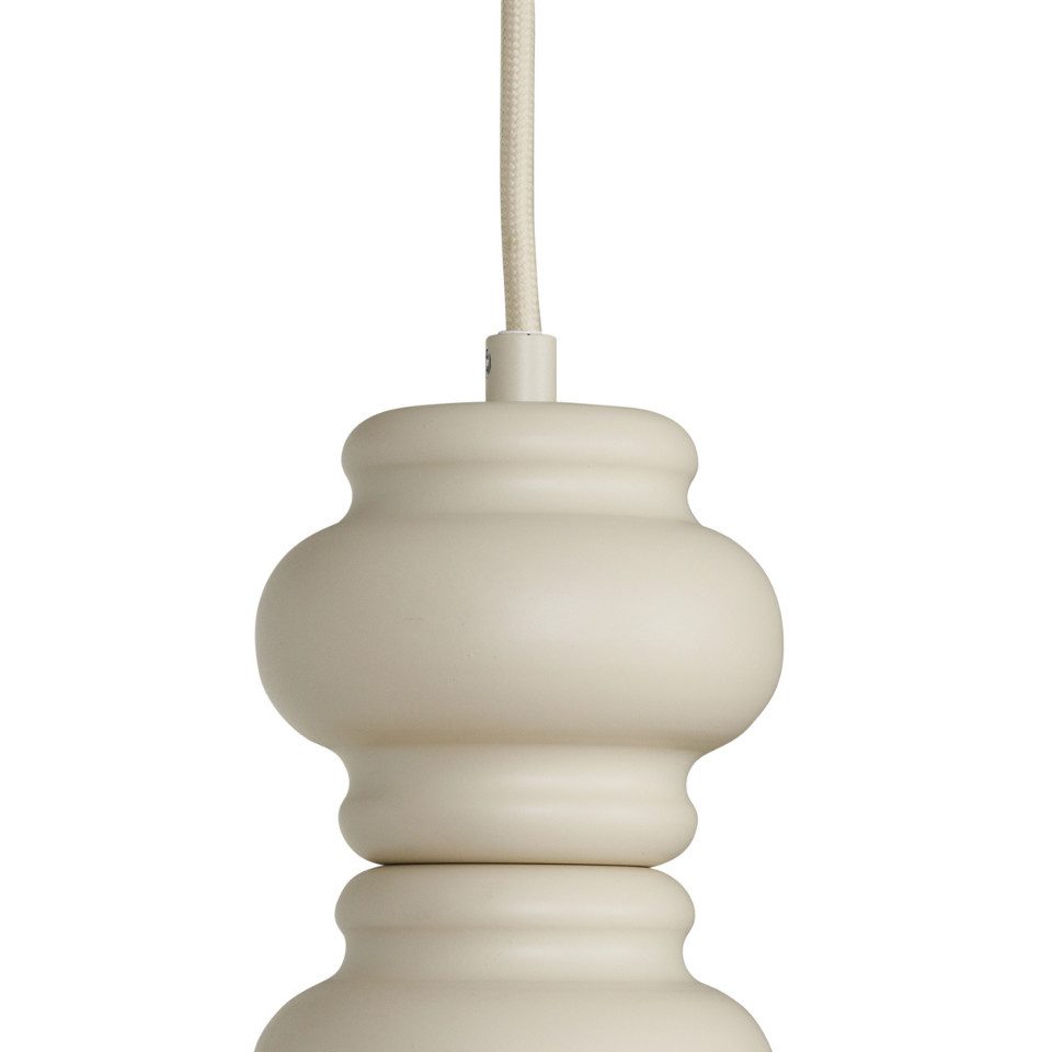 Qazqa Pendelleuchte Fedde, ohne Leuchtmittel, Extra-Warmweiß, QAZQA Hängeleuchte, g9, Beige, Stahl, Retro