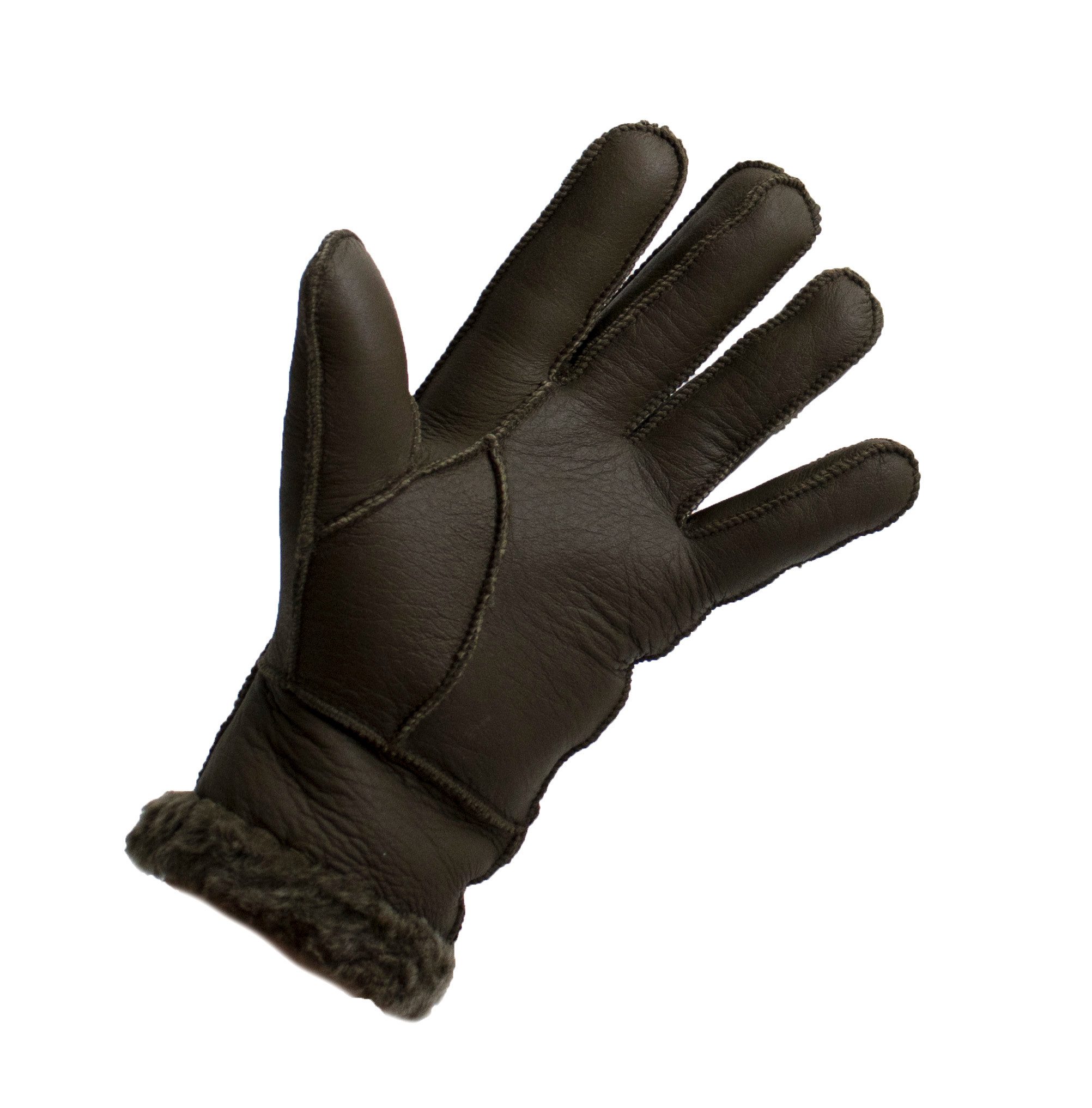 Reissner Lammfelle Lederhandschuhe Finger Handschuhe Nappaleder gefüttert echtes Lammfell (2-St)