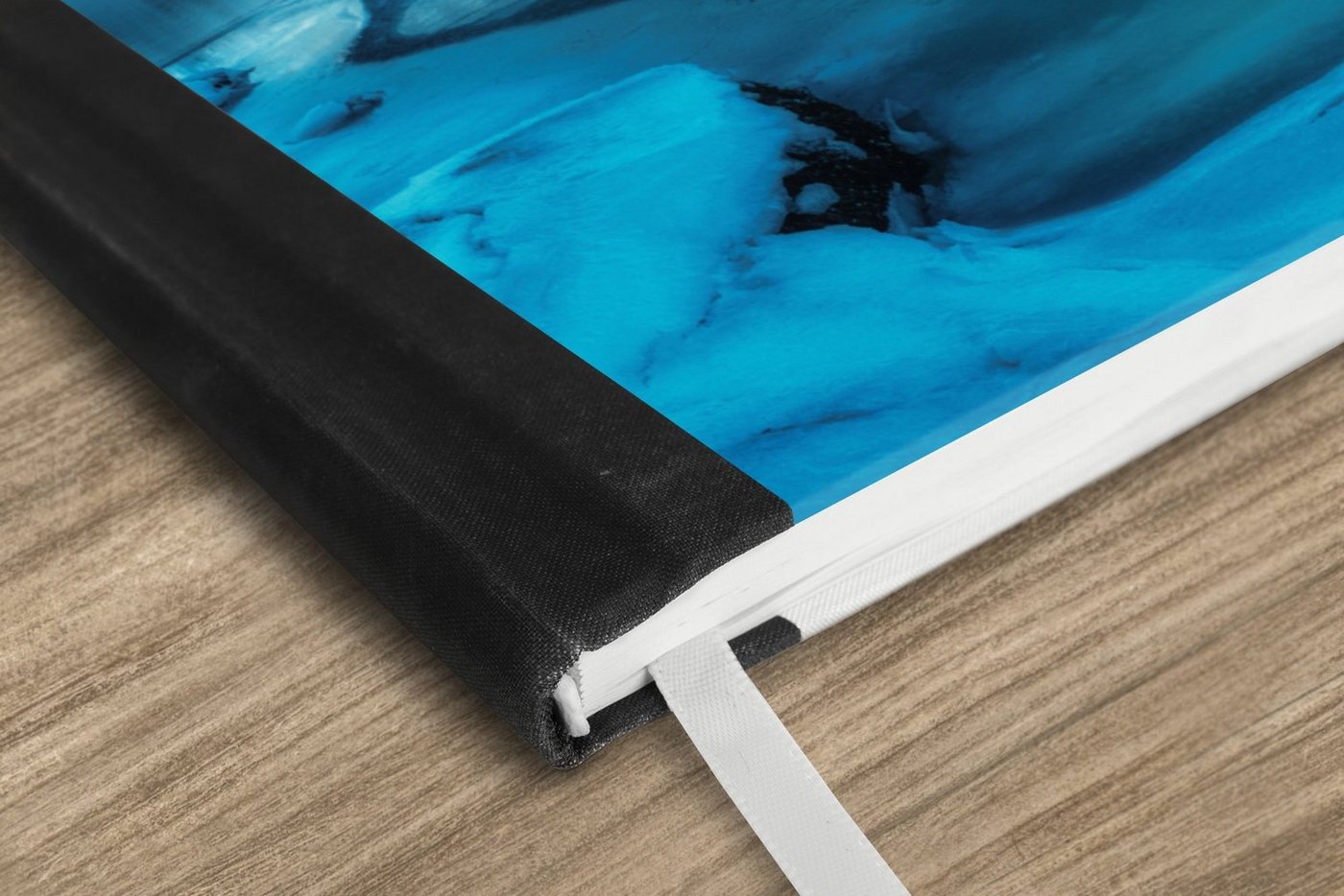 Thumbnail - MuchoWow Notizbuch Nordlicht - Eis - Schnee - Norwegen - Blau - Berge, Notebook, Notizblock a5, Tagebuch, Journal Linier...