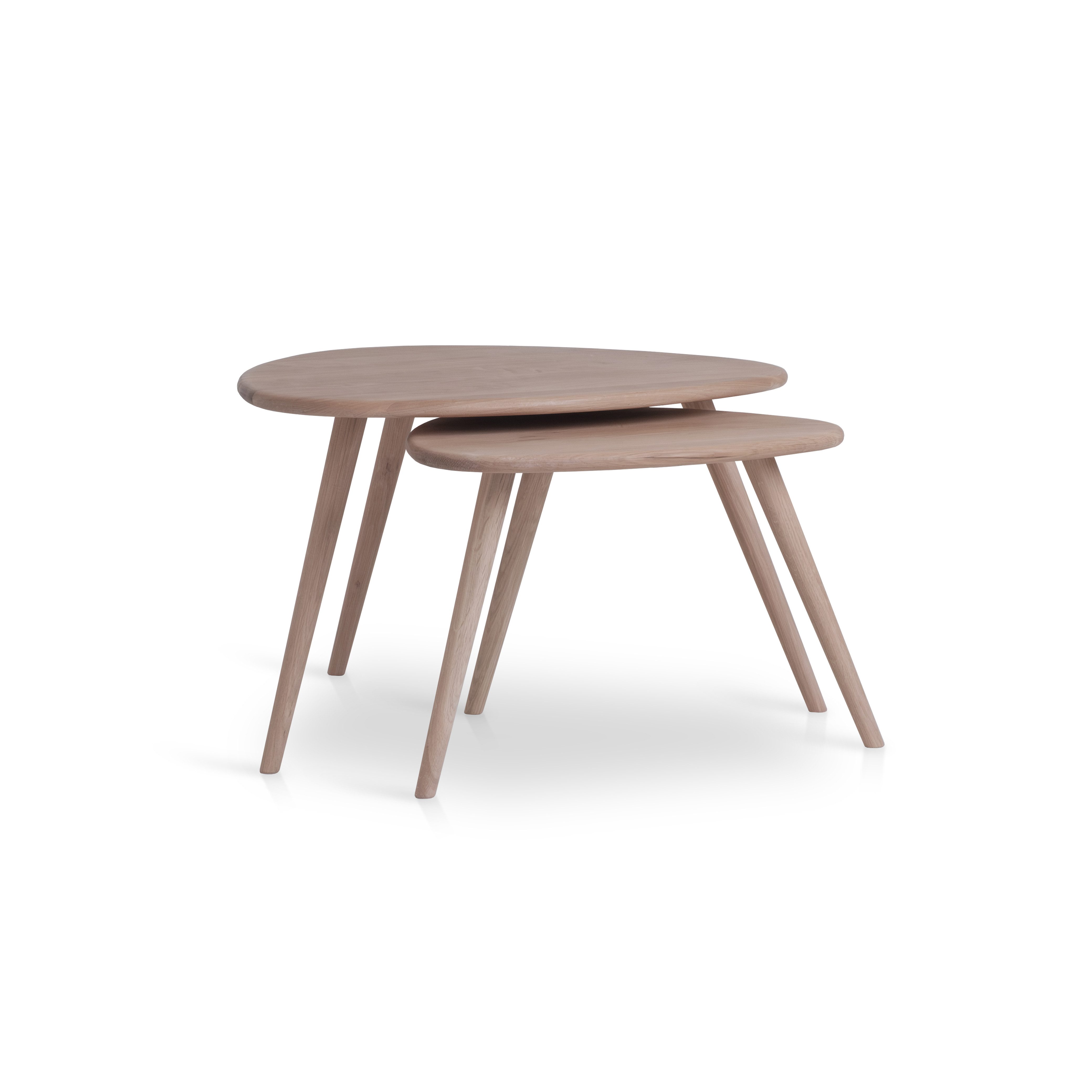 TaBoLe Möbel Couchtisch Vigo (1er Set, 2er Set, 3er Set), Couchtische Set oder einzeln erhältlich, Kernbuche oder Eiche massiv