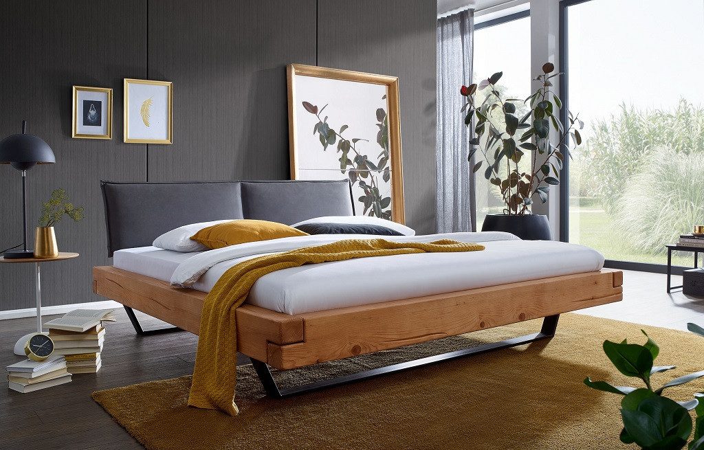 Main Möbel Massivholzbett Balkenbett 'Nicole' 200x200cm günstig online kaufen