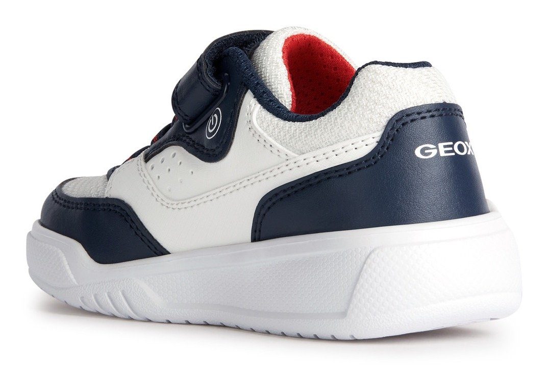 mit Sneaker Blinkschuh navy-weiß ILLUMINUS BOY Geox J Wechselfußbett