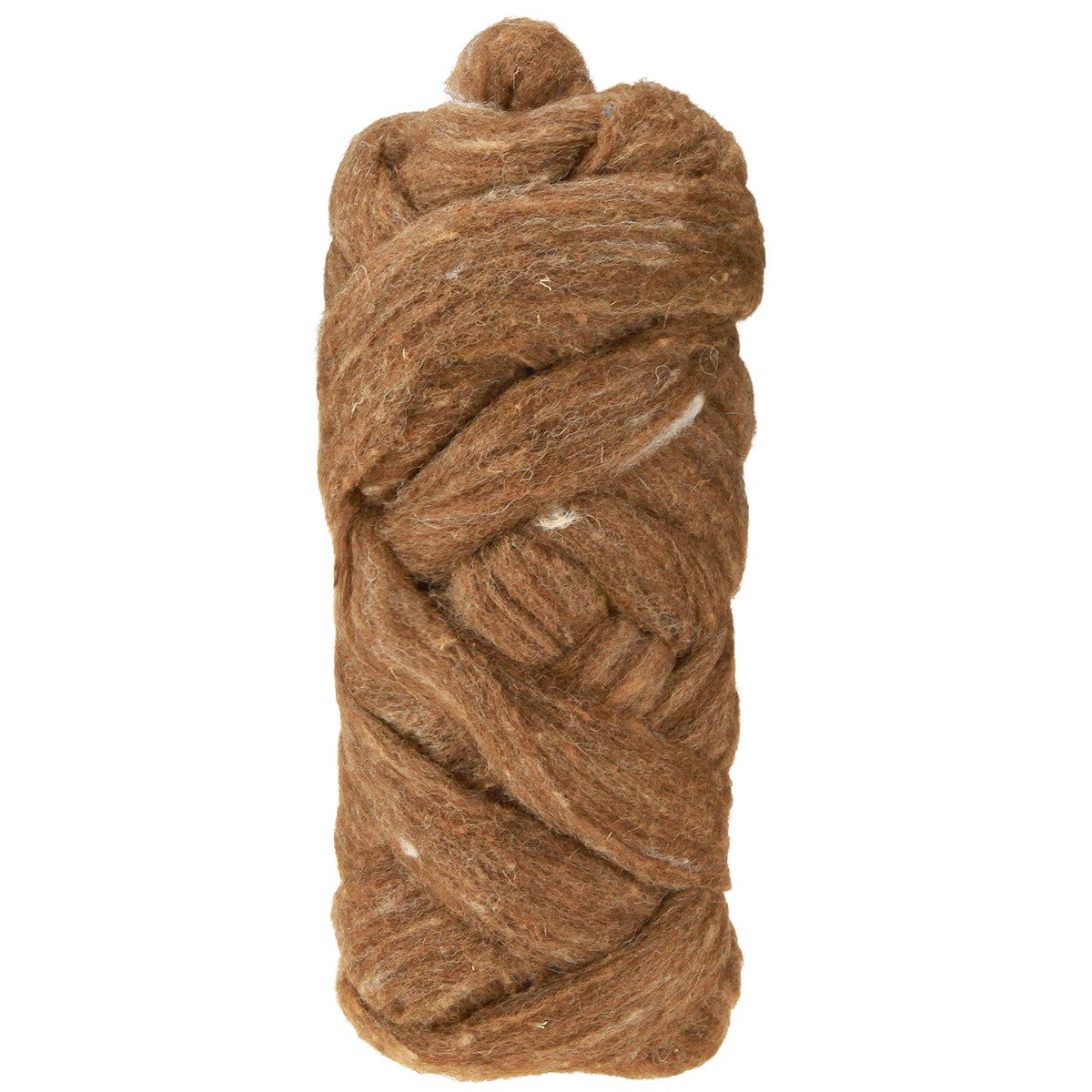 STYLIT by Lehner Wolle Filzband Wolllunte 10m Braun - Hochwertige Schafwolle für Basteln & Dekoration