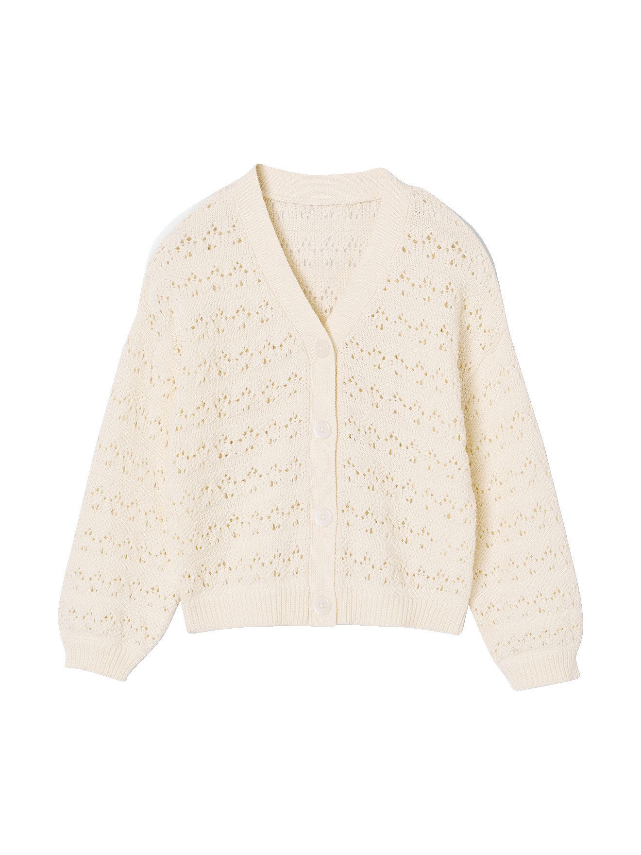 vertbaudet Strickjacke Cardigan aus Ajourstrick Mädchen