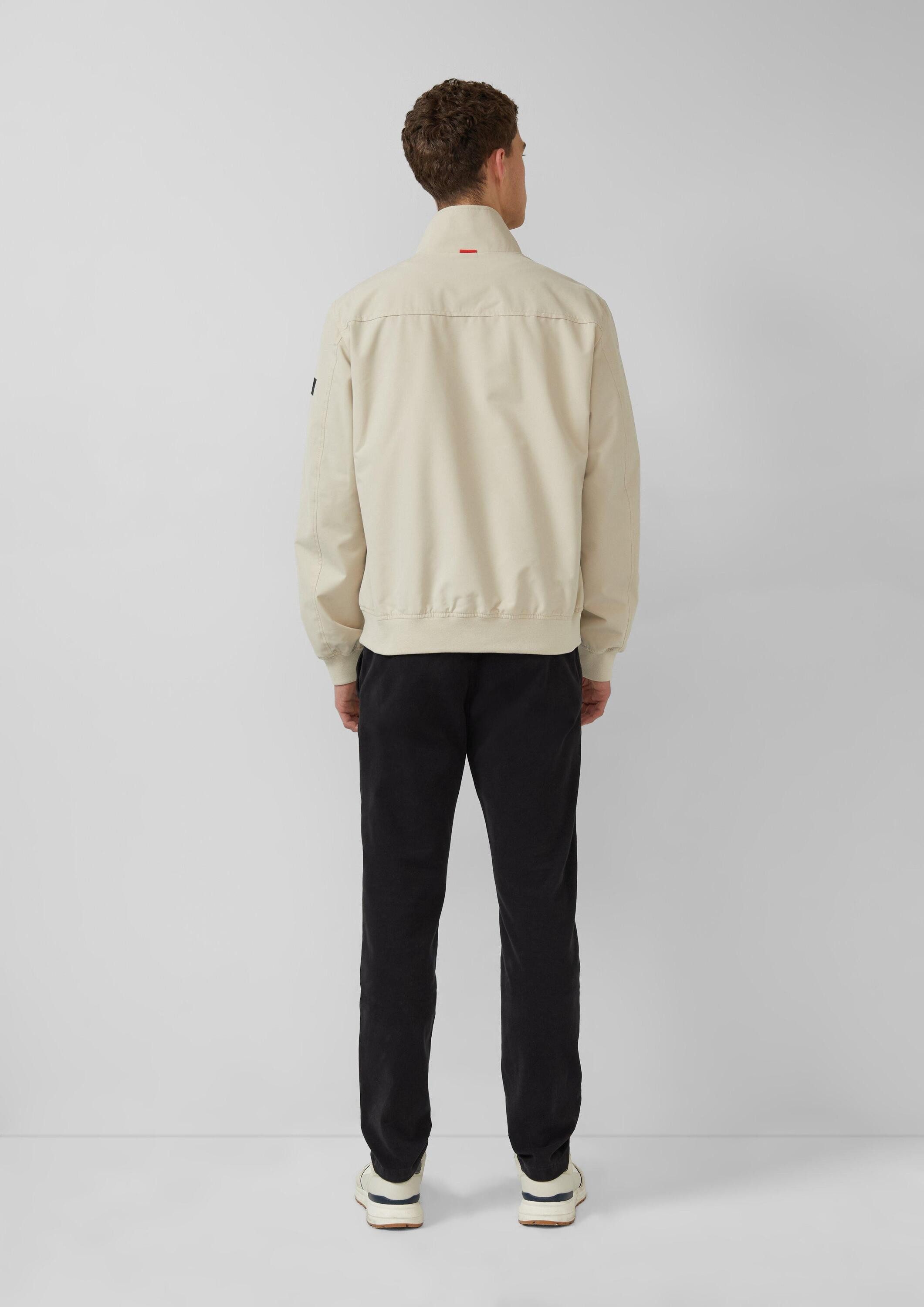 s.Oliver Funktionsjacke Outdoor-Jacke Sportiver Blouson mit Stehkragen und Rippbündchen