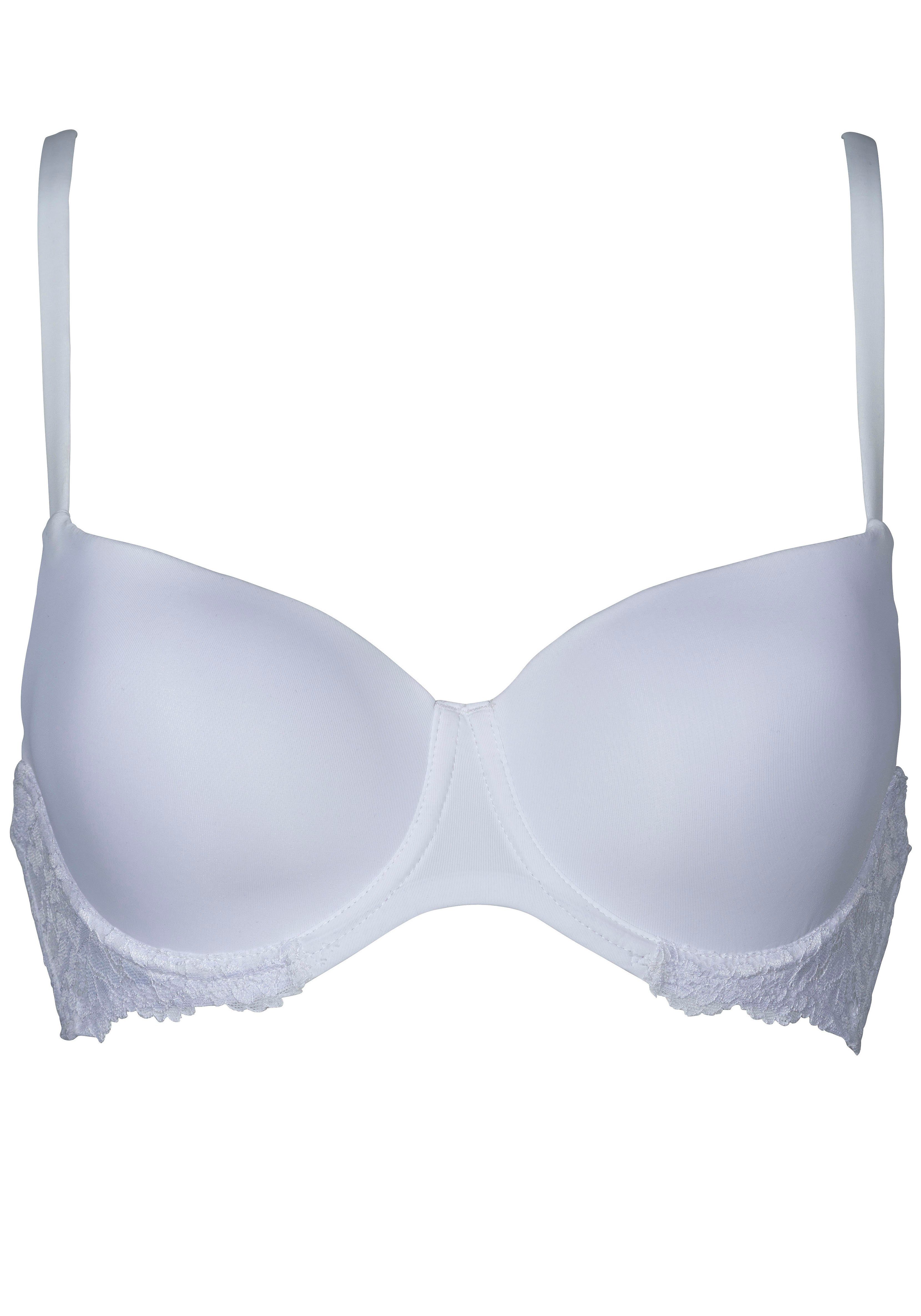 After Eden T-Shirt-BH JILL mit Schale, mit Bügel, verstellbare Träger, mit Spitze, feminin