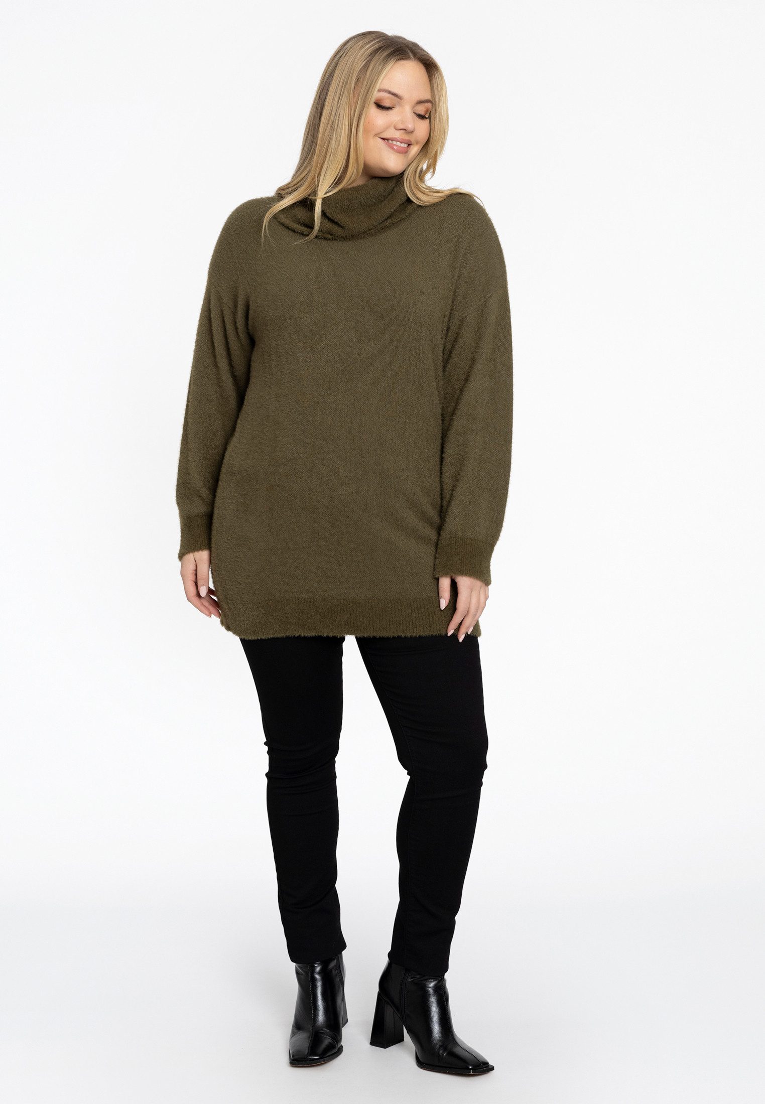YOEK Longpullover Damen Pullover Große Größen