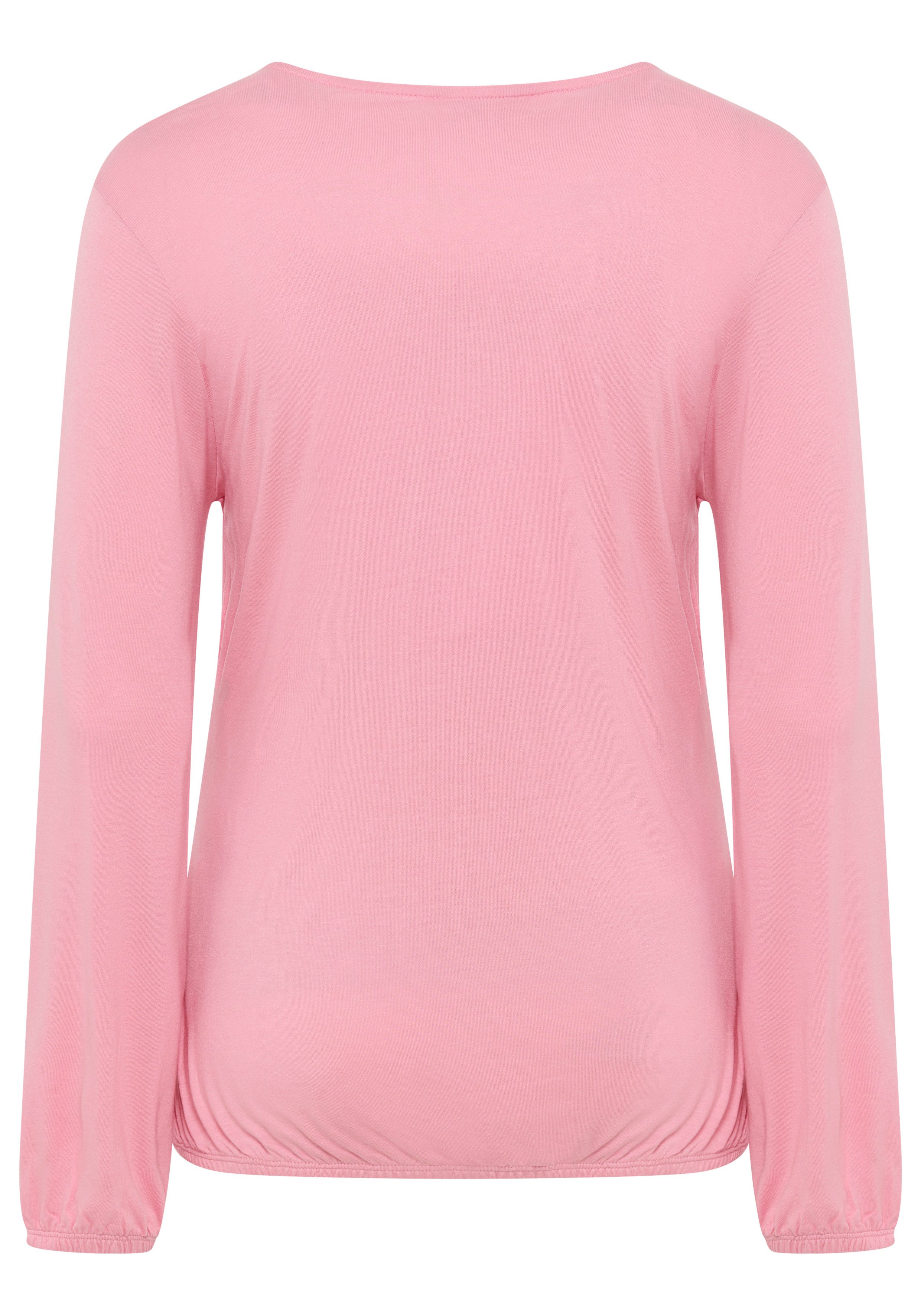 Nine-month maternity/nursing shirt with practical neckline. Maternity shirt for pregnancy and breastfeeding.