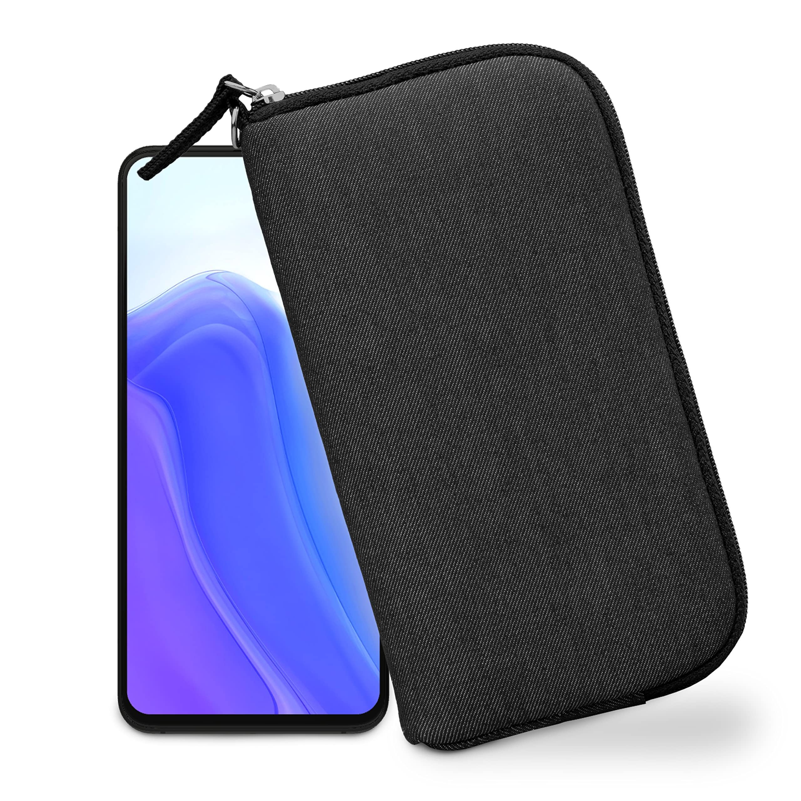 XiRRiX Handytasche für Smartphone oder Handy - Handyhülle Smartphonetasche (Handyhülle aus Polyester 4XL kompatibel mit Iphone 17, 17 Pro, Air, 1-tlg., Premium Modell), mit RFID Schutz