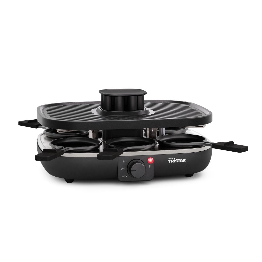 Tristar Raclette Tristar RA-2760 Raclette Clean Air – 1100 W – Für 6 Personen – Luftfil, Luftfiltersystem – Geeignet für 6 Personen