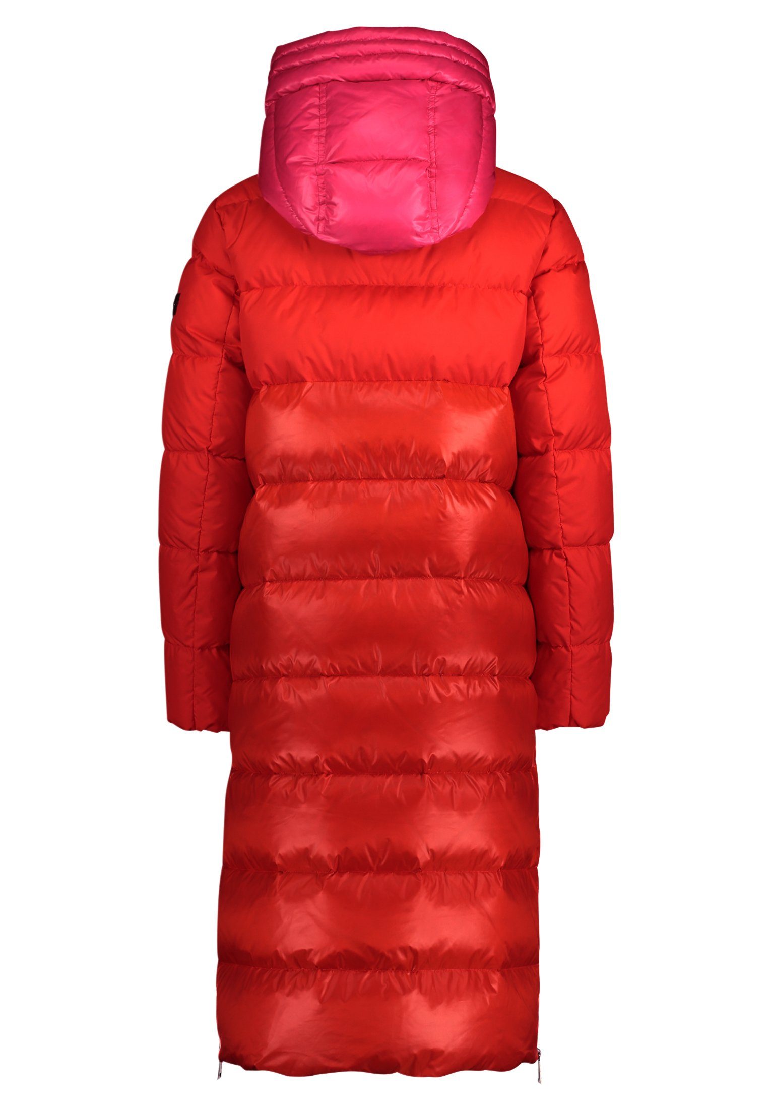Betty Barclay Materialmix mit Winterjacke Red/Orange Kapuze Patch