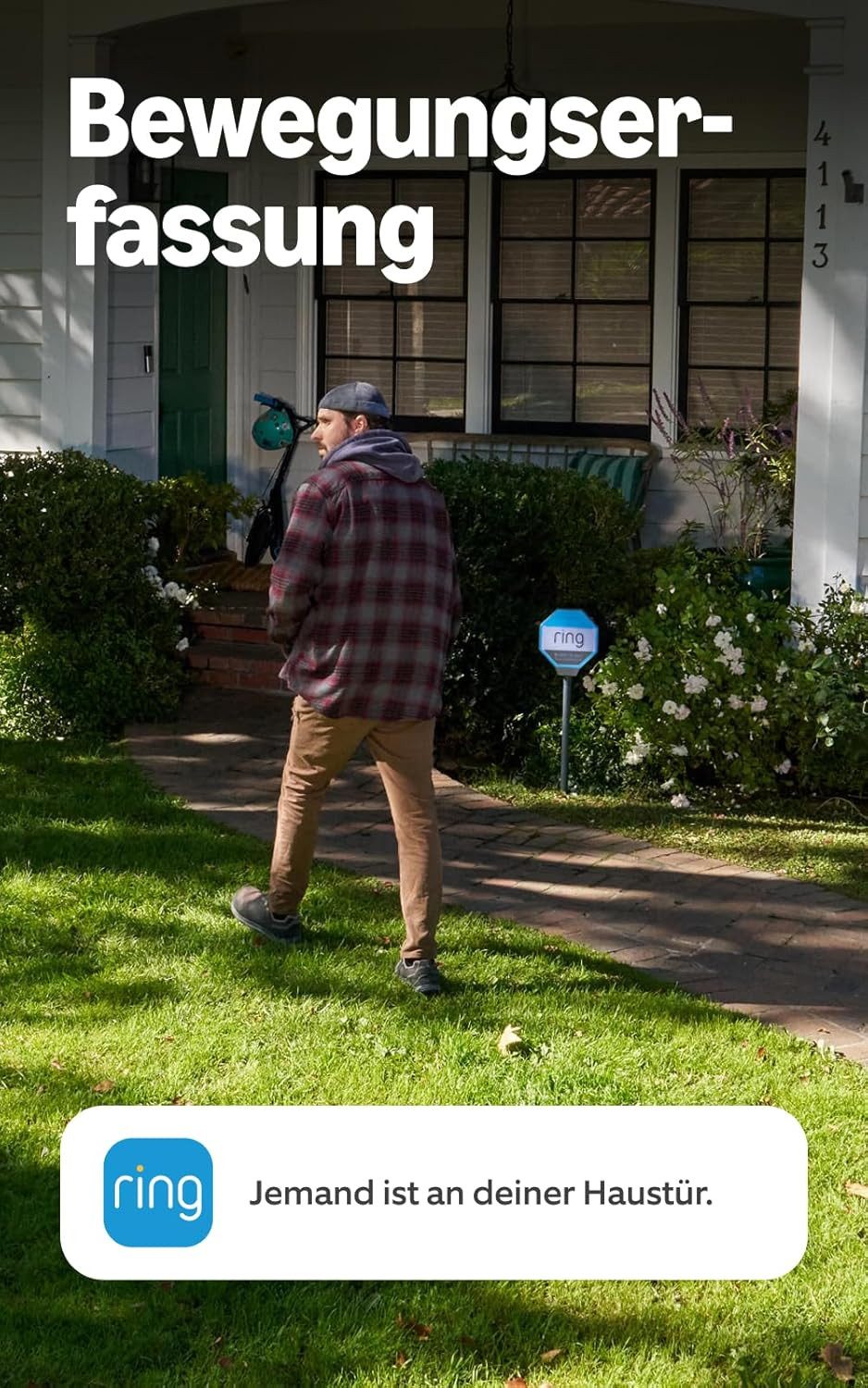 Ring Smart Home Türklingel Wired Video Doorbell 2K (Neuste Generation) (Außenbereich, Eingangsbereich, Haustür, Nachtsicht, Gegensprechfunktion, Bewegungserkenn – Bild 5 von 5