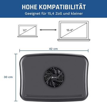 KLIM Notebook-Kühler Comfort, Laptop-Kühler Hochwertiges leises Kühlkissen 10" - 15,6"