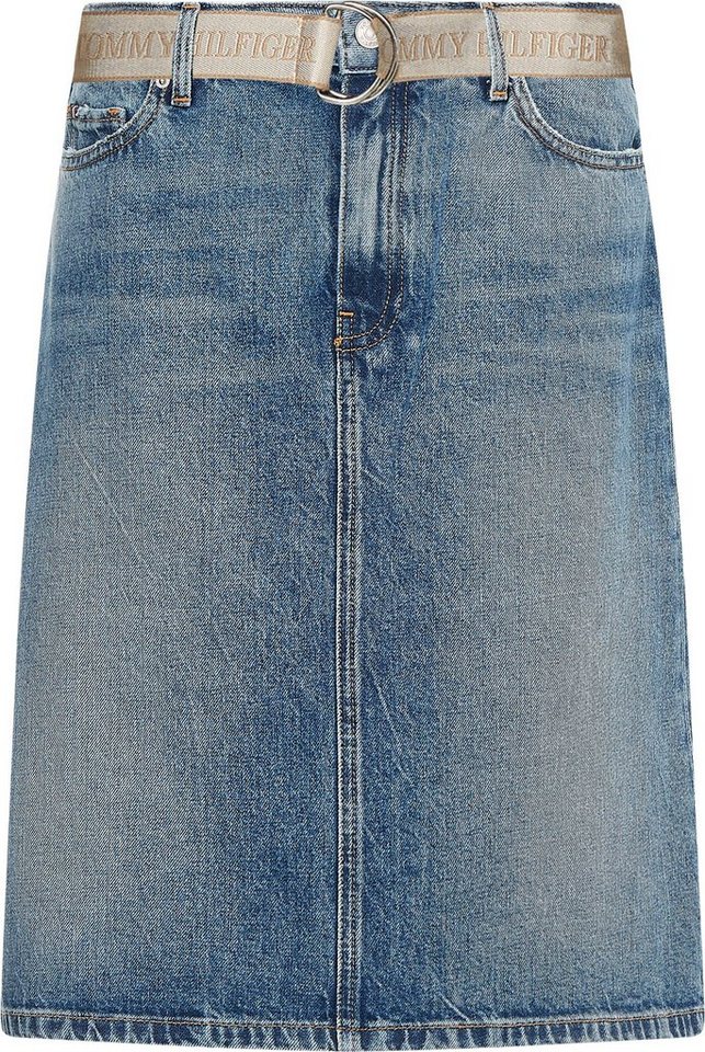 Tommy Hilfiger Jeansrock »A Line HW Lus Skirt« mit Gürtel online kaufen