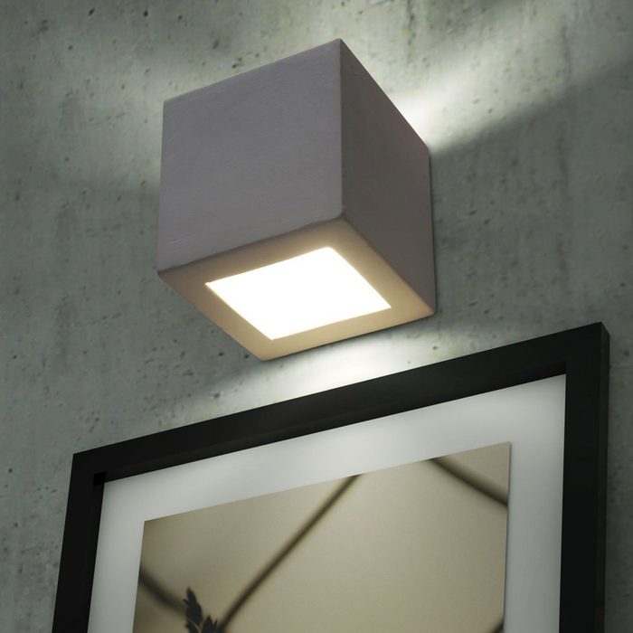 etc-shop Wandleuchte Leuchtmittel nicht inklusive Glas Wandlampe Innen modern Up and Down Wandleuchten