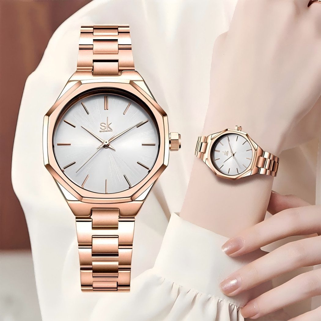 ibettertec Quarzuhr Quarzuhr Armbanduhr Edelstahl Damen günstig online kaufen