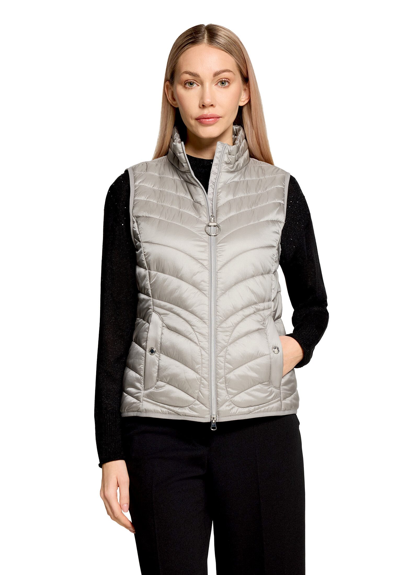 Betty Barclay Strickweste Damen mit Stehkragen