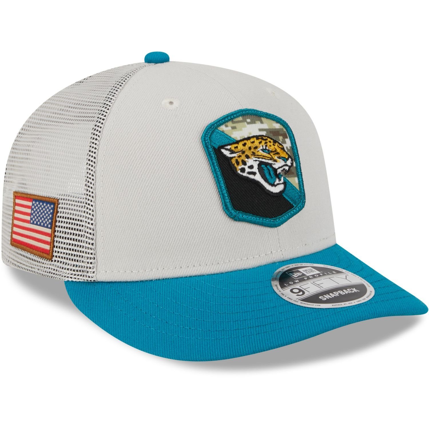 New Era Snapback Cap 9Fifty Low Profile Snap NFL Salute to Service Jacksonville Jaguars