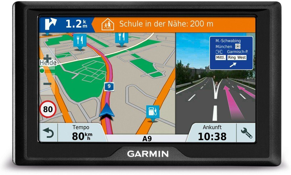Garmin Drive 51 LMT-S Navigationsgerät (Europa (48 Länder), Lebenslang Kartenupdates für Europa (46 Länder), Auto-Navigation, Kartenupdates)