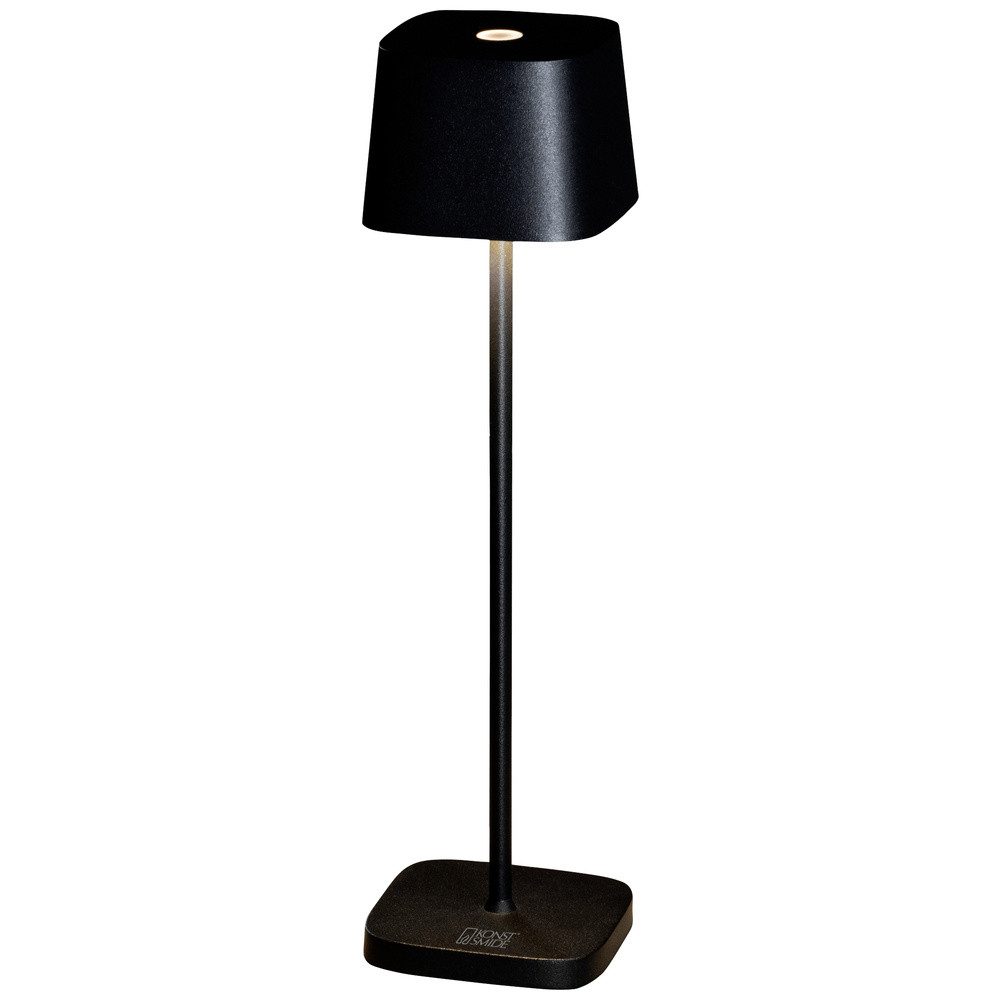 KONSTSMIDE LED Tischleuchte Konstsmide 7829-750 Capri LED-Akku-Tischlampe 2.2 W Warmweiß Schwarz