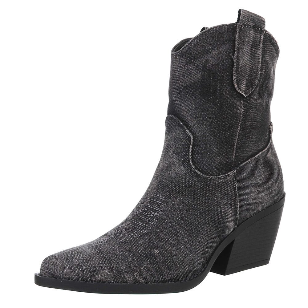 Ital-Design Damen Cowboyboots Western Westernstiefelette (88843793) Blockab günstig online kaufen